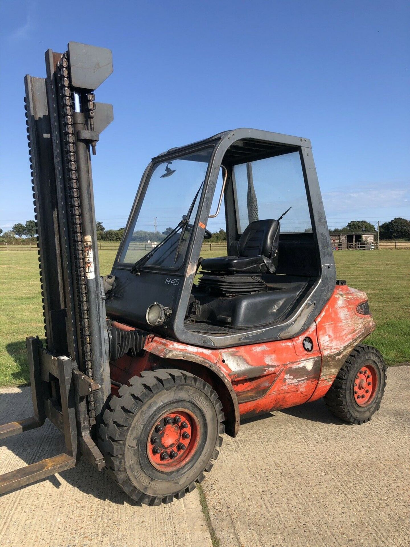 Linde H45d diesel forklift truck