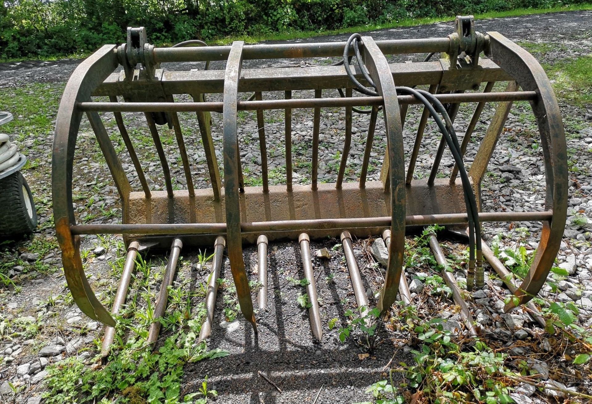 JCB Bracket Muck Fork. Strimech