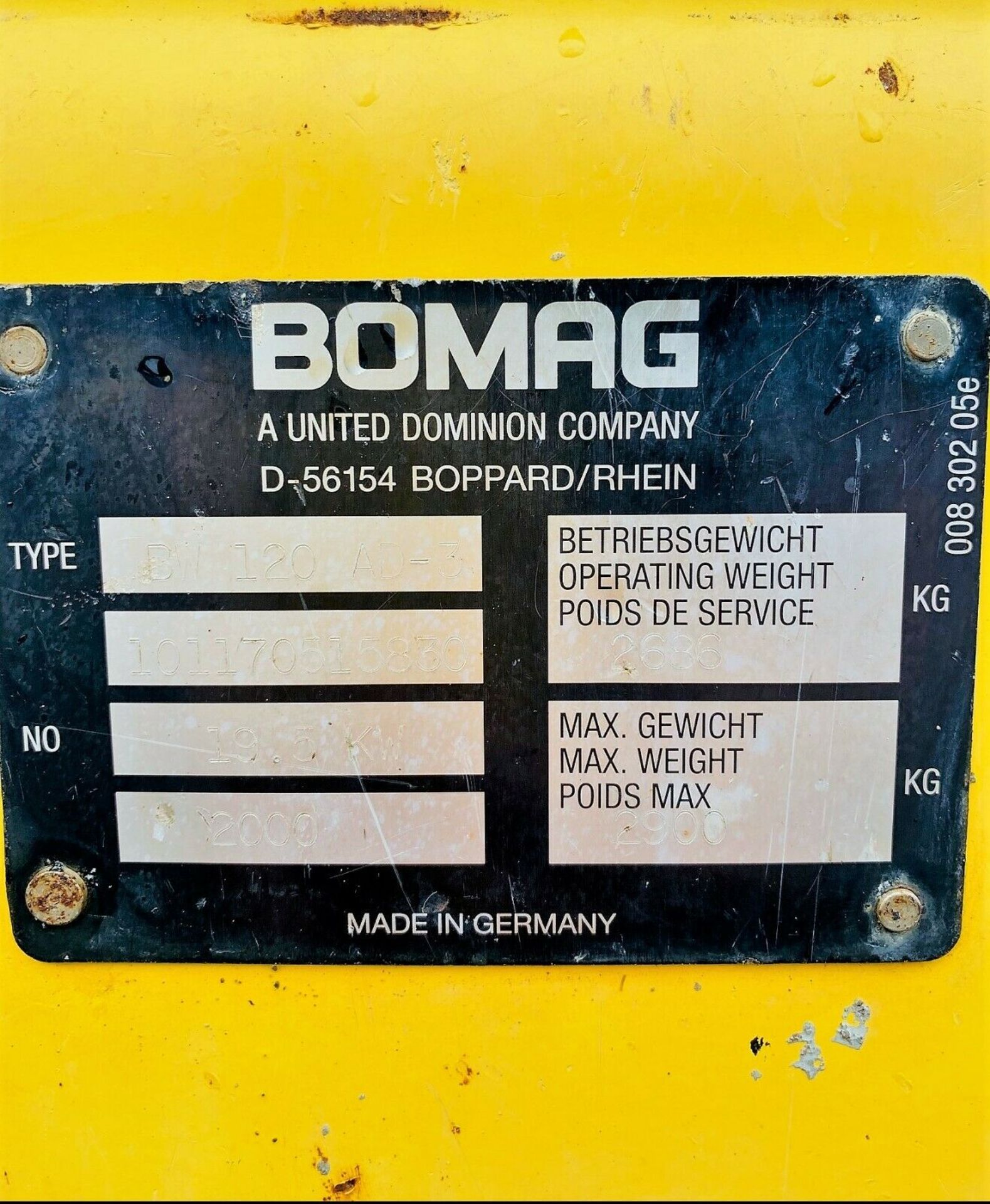 Bomag BW 120 AD-3 Tandem Roller - Image 8 of 8