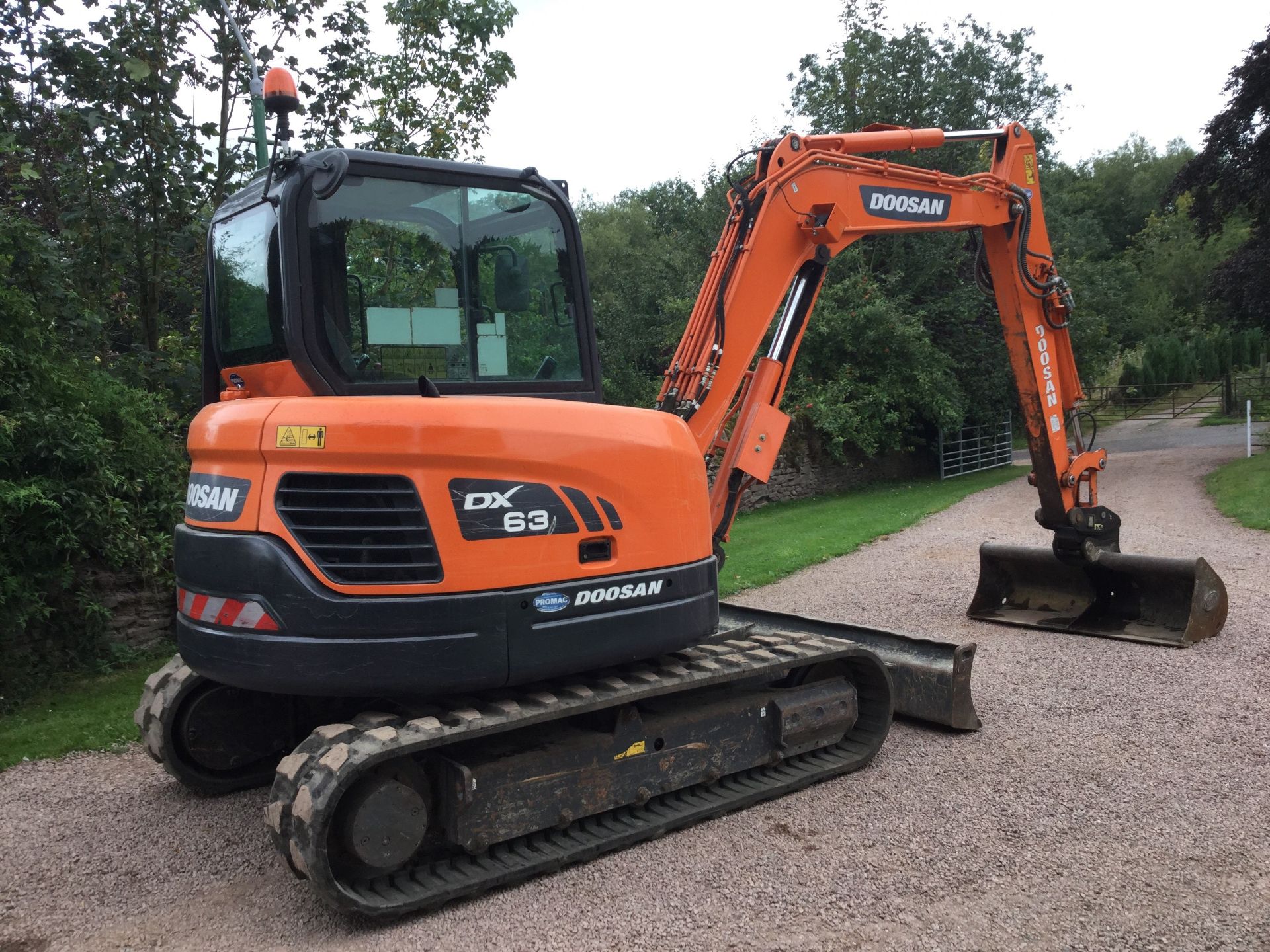 Doosan dx63 excavator digger - Image 3 of 6