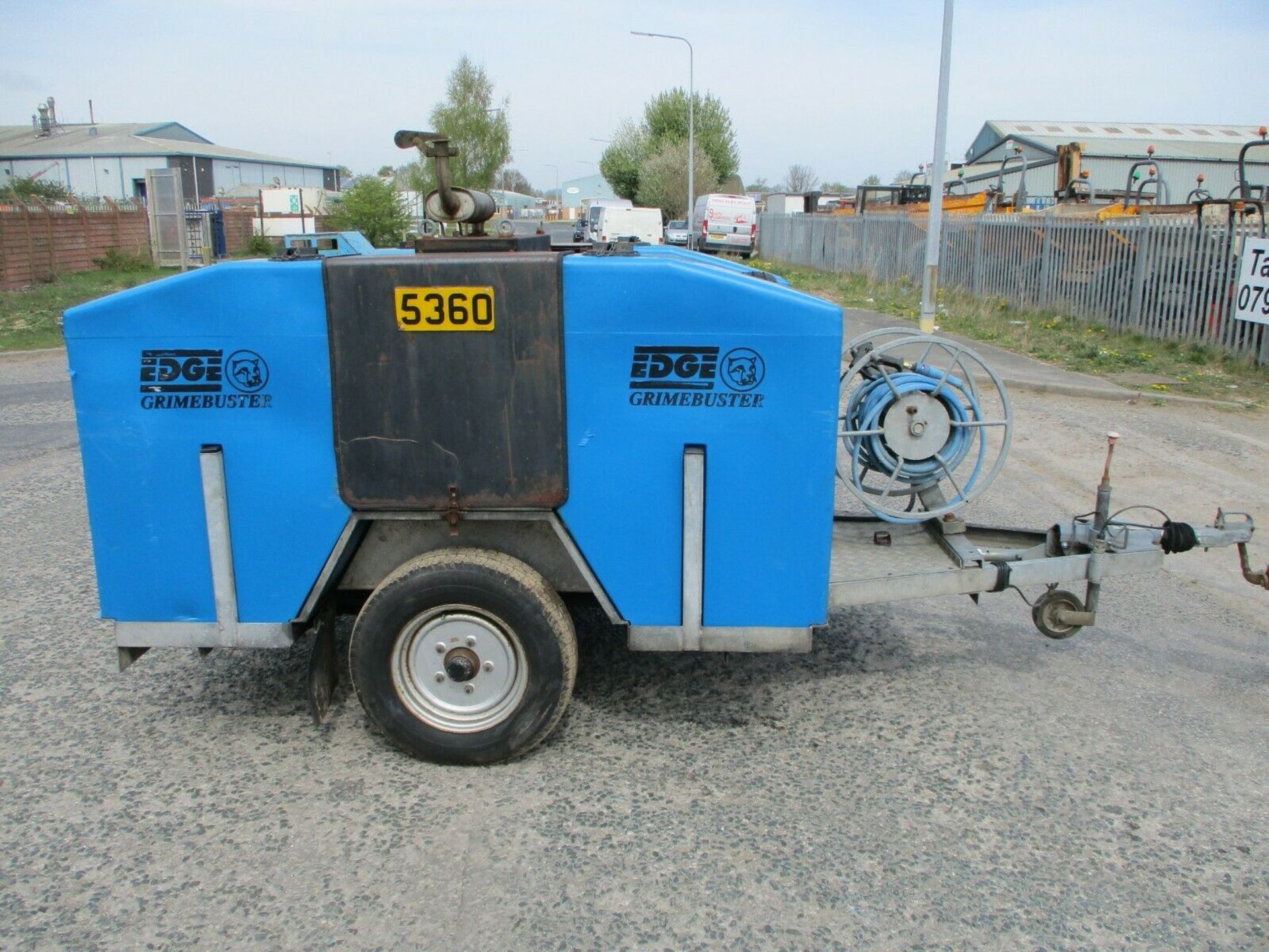Edge Grime Buster Towable Hot and Cold Diesel Engined Pressure Washer