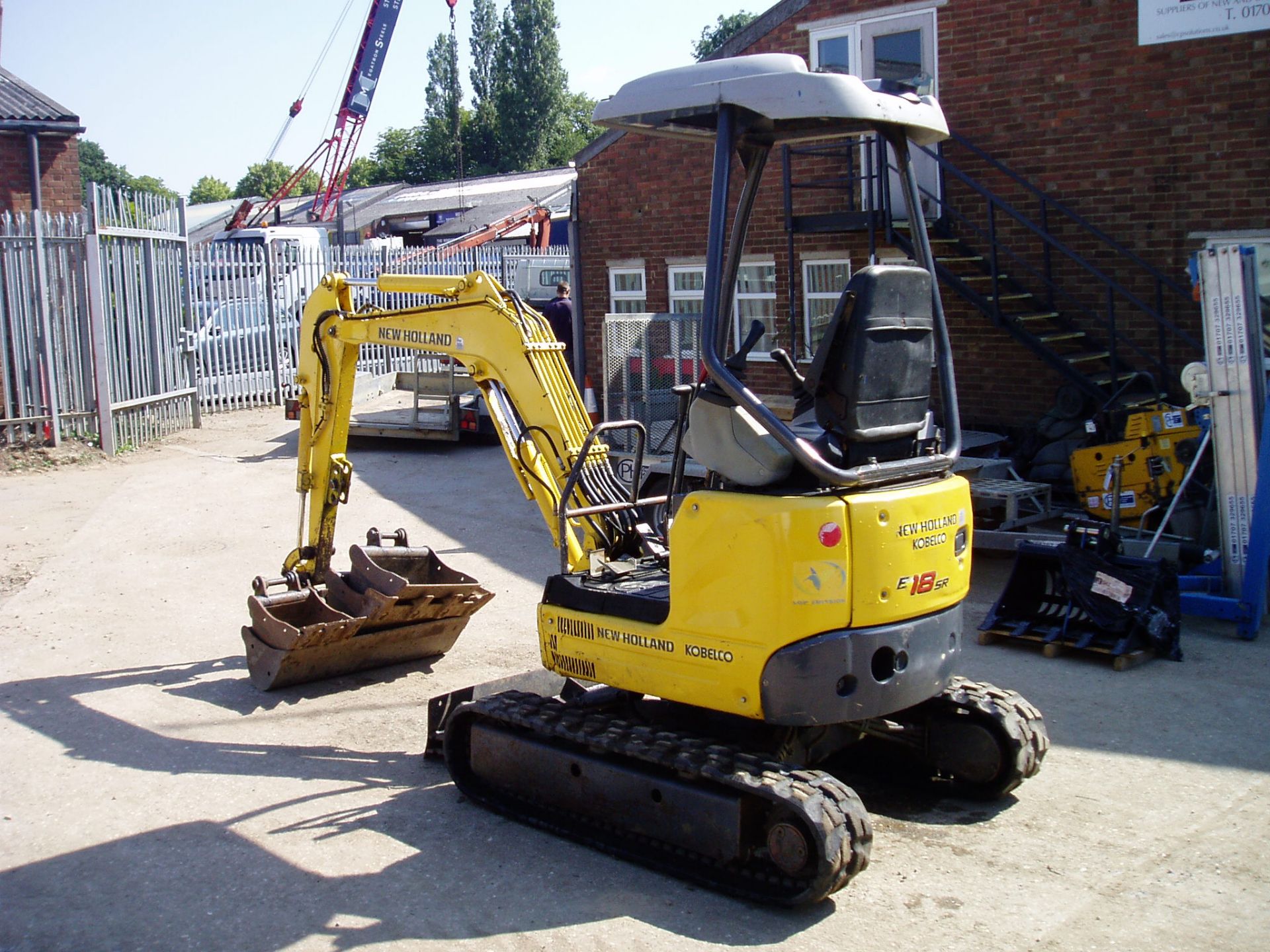 New Holland E18 SR 1620Kgs Zero Tail Swing Excavator - Image 8 of 20