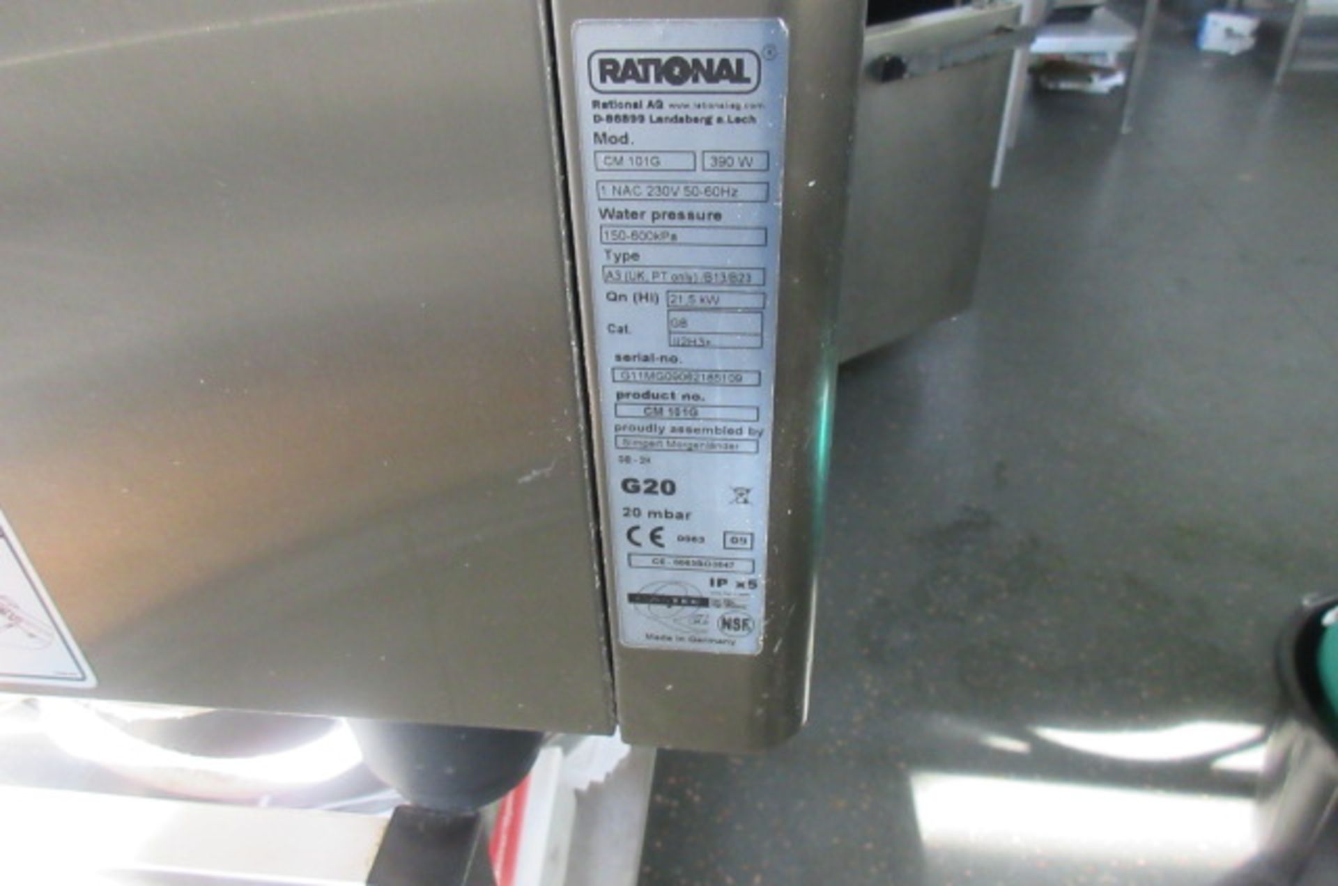 Rational CM 101G 390w gas oven 230v - Image 4 of 4