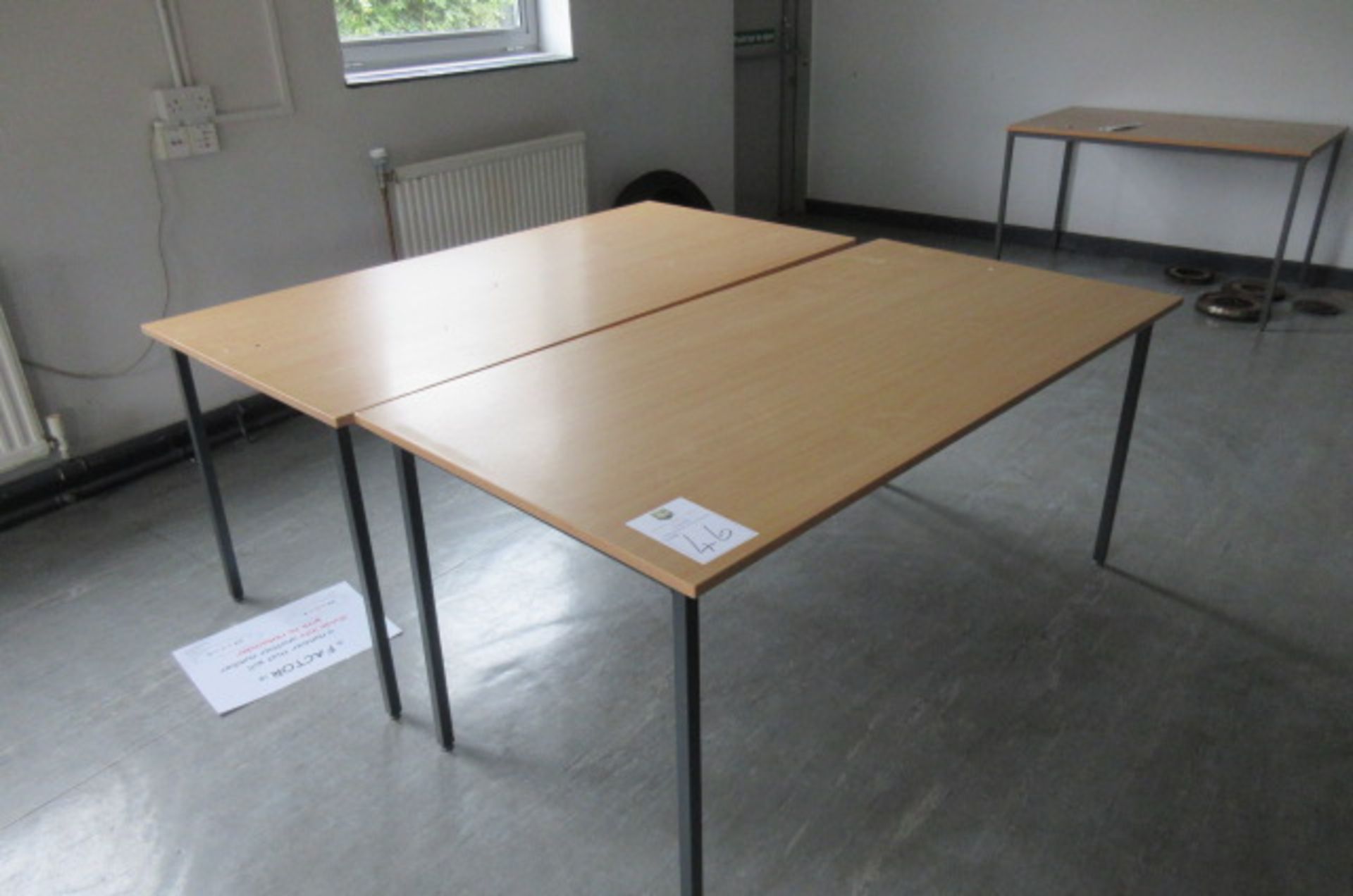 Two 1600x800mm tables