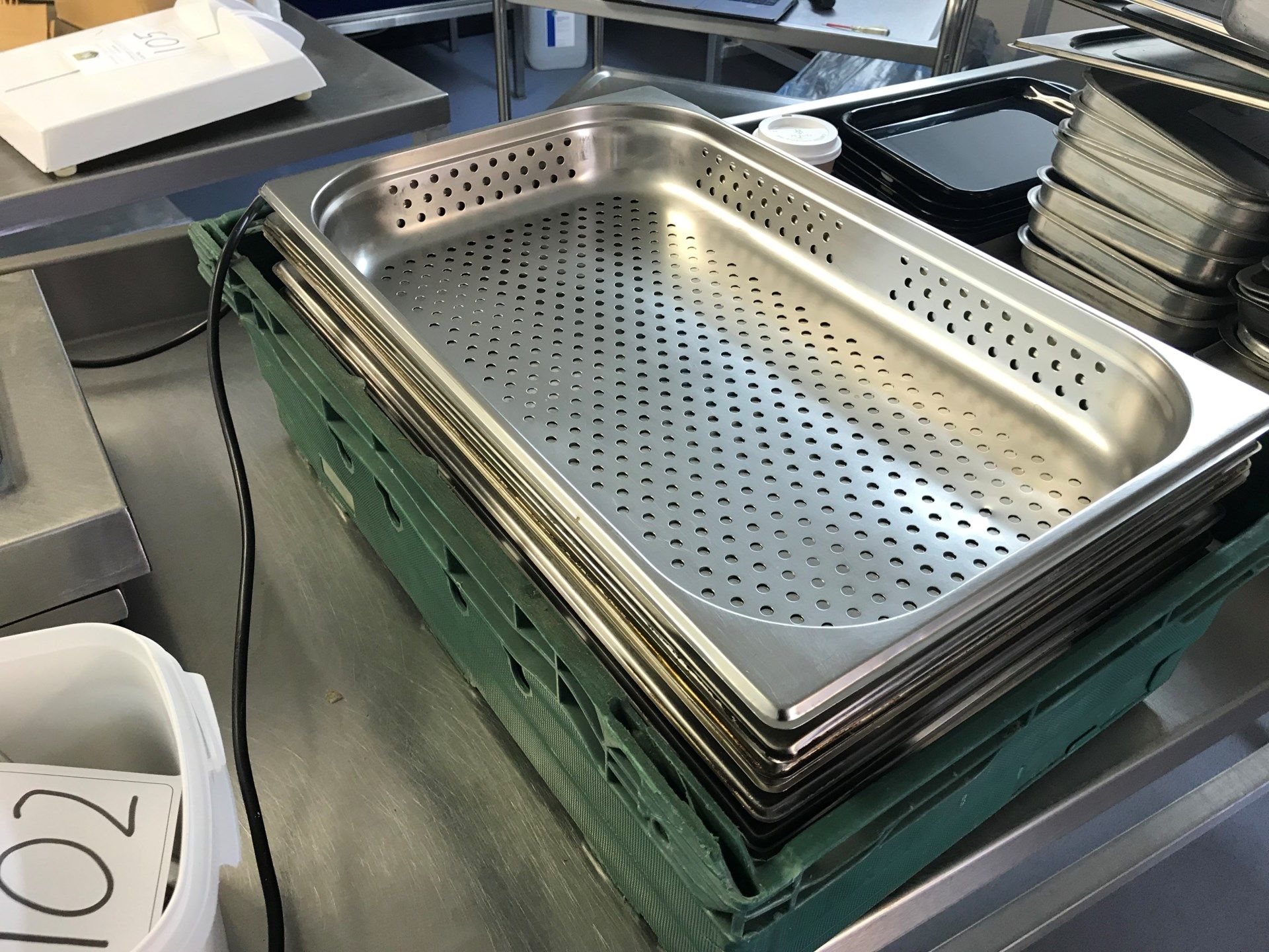 Stainless Steel Gastronomes, Stainless Steel Baking Trays and Lids