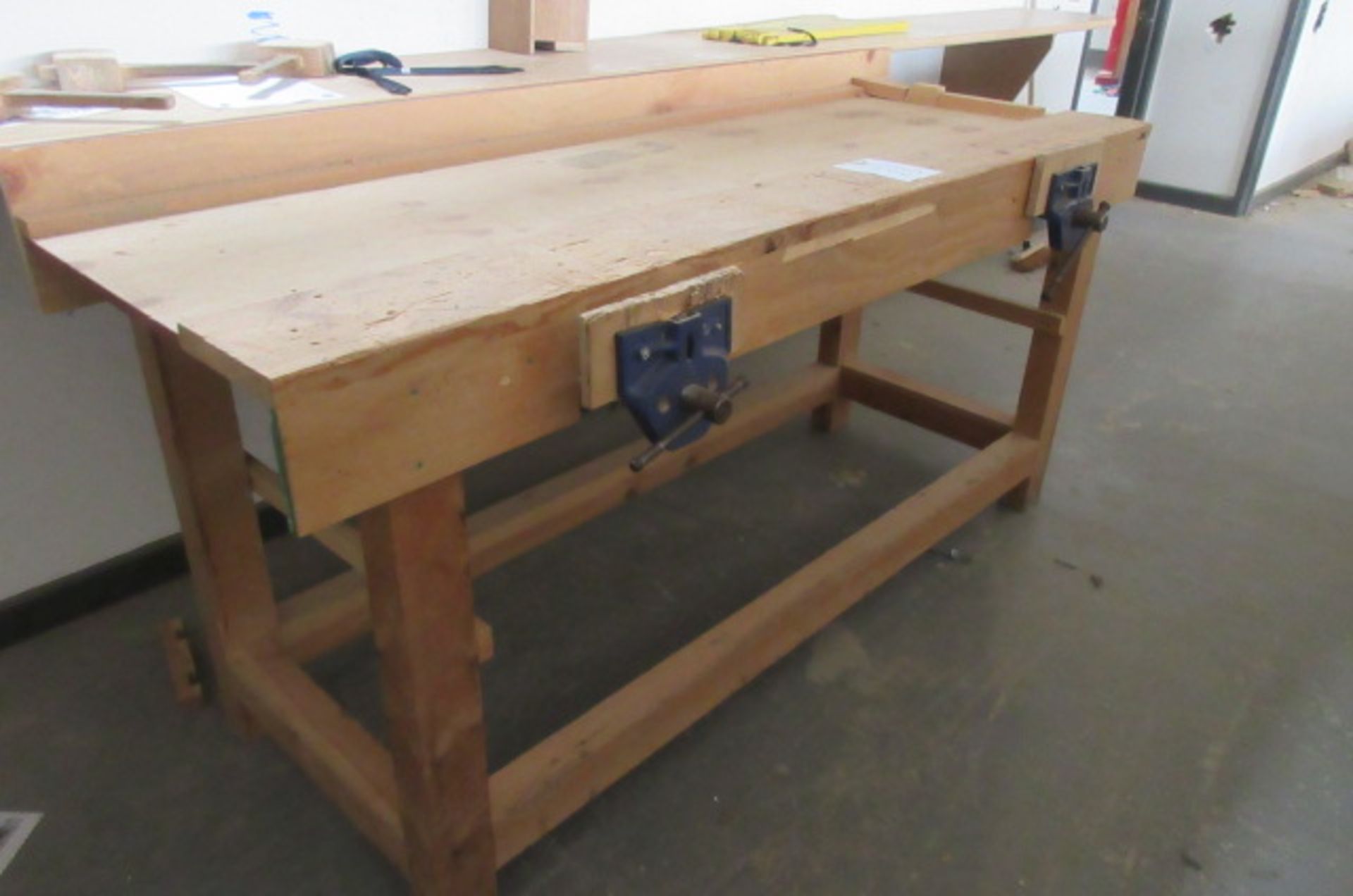 Joiners bench with vice and clamp vice