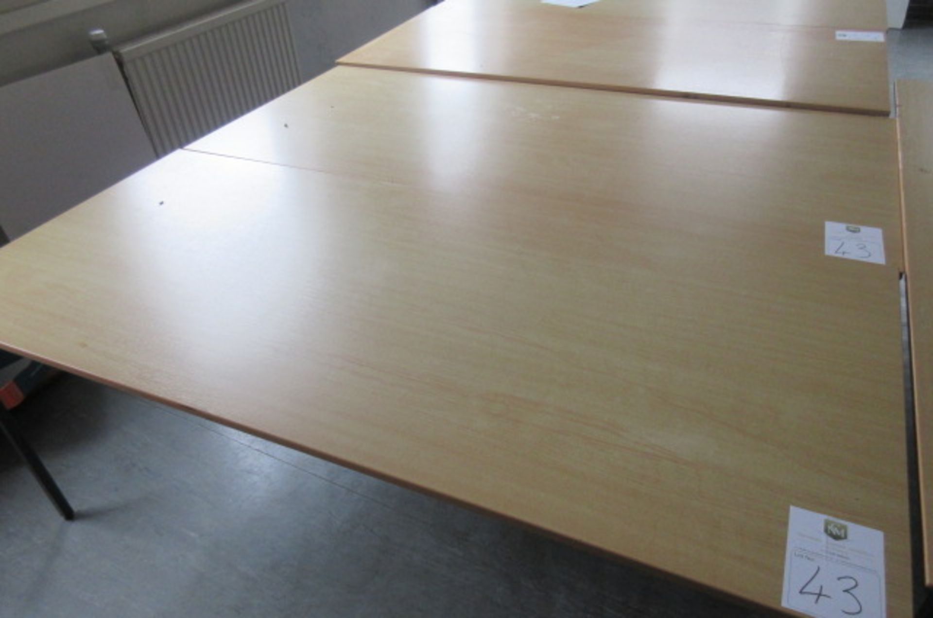 Two 1800x800mm tables