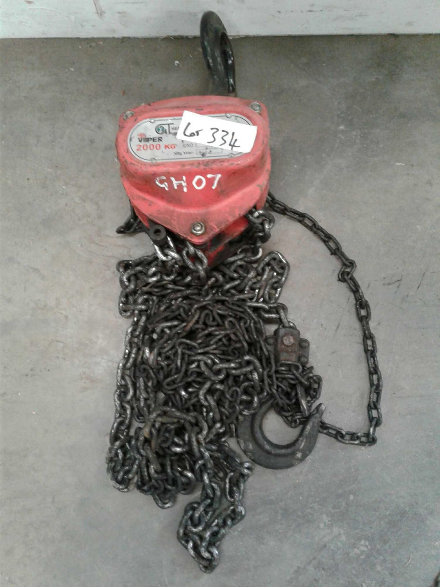 2-ton single point chain hoist