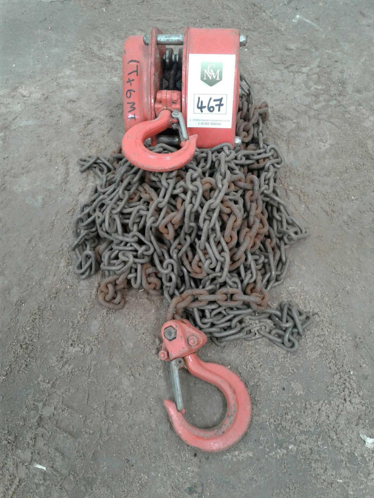 Tiger 1 ton single point chain hoist