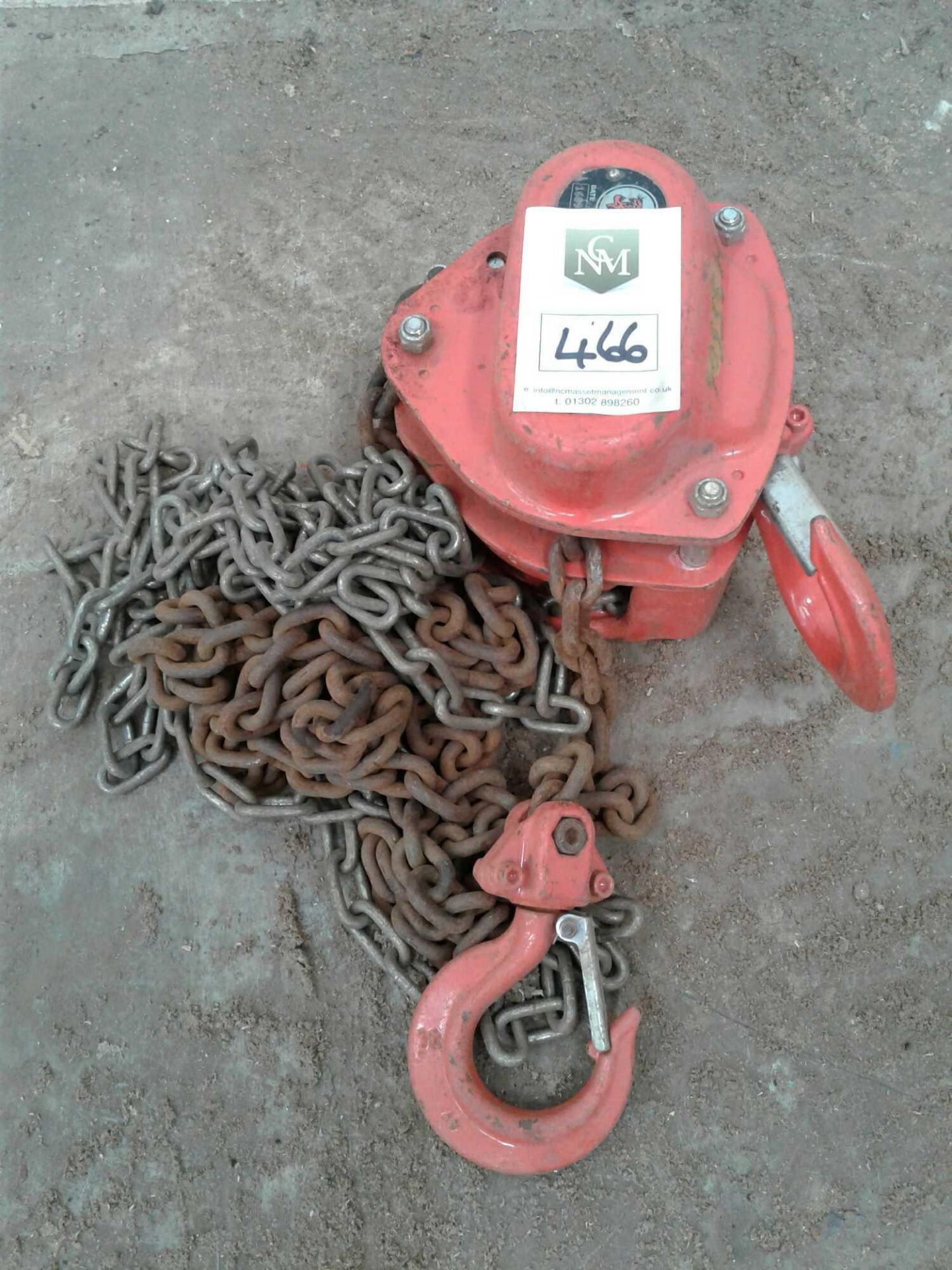 Tiger 1 ton single point chain hoist