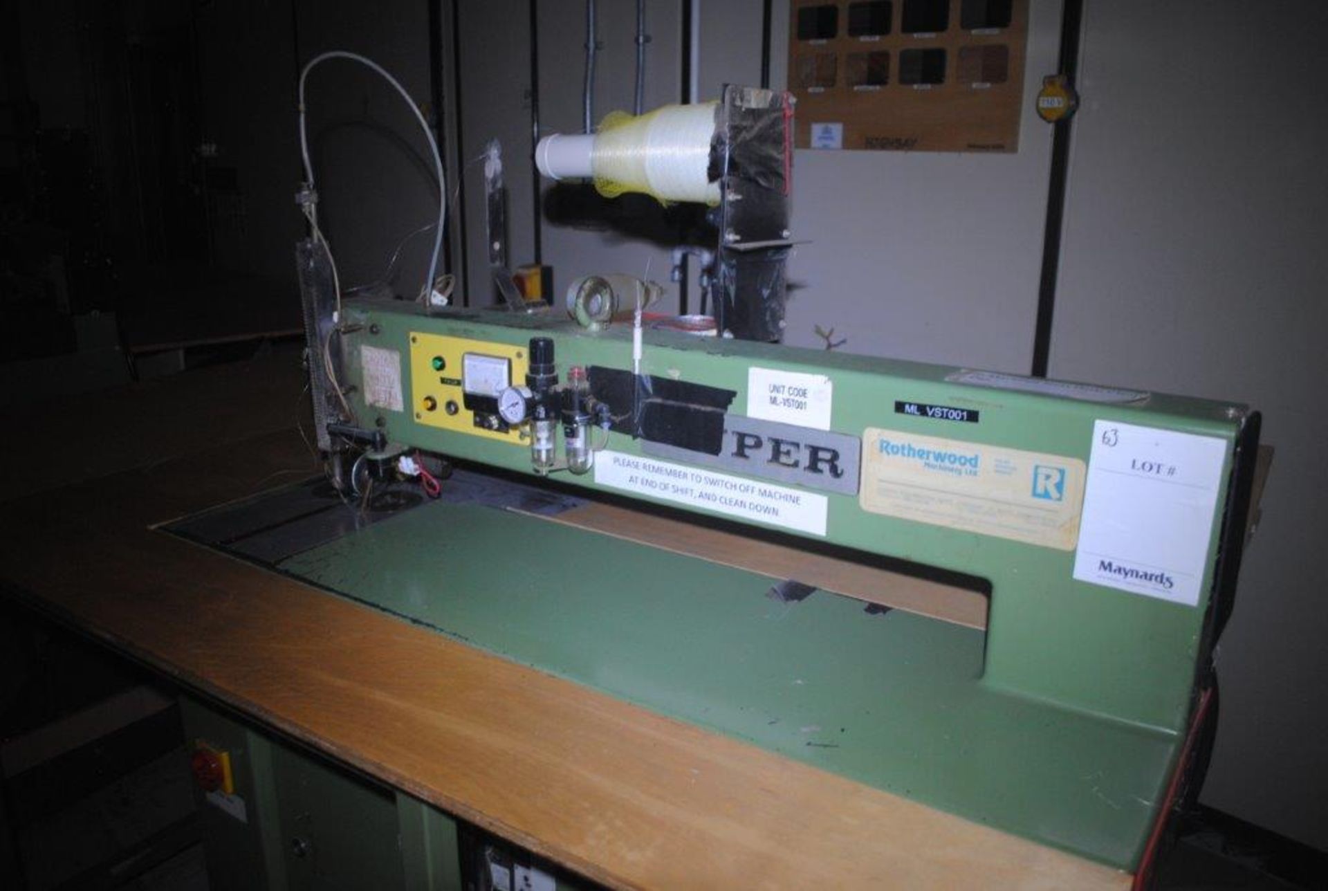 KUPER FWJ 920 Veneer Splicing Machine - Image 3 of 4