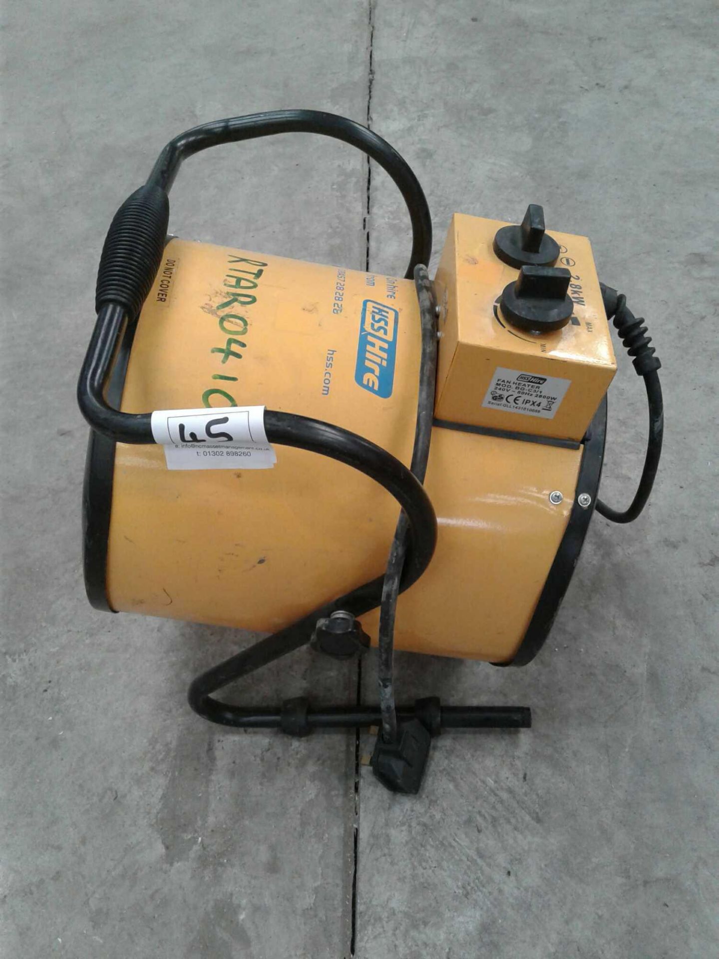 Portable heater 2.8 kW 240v