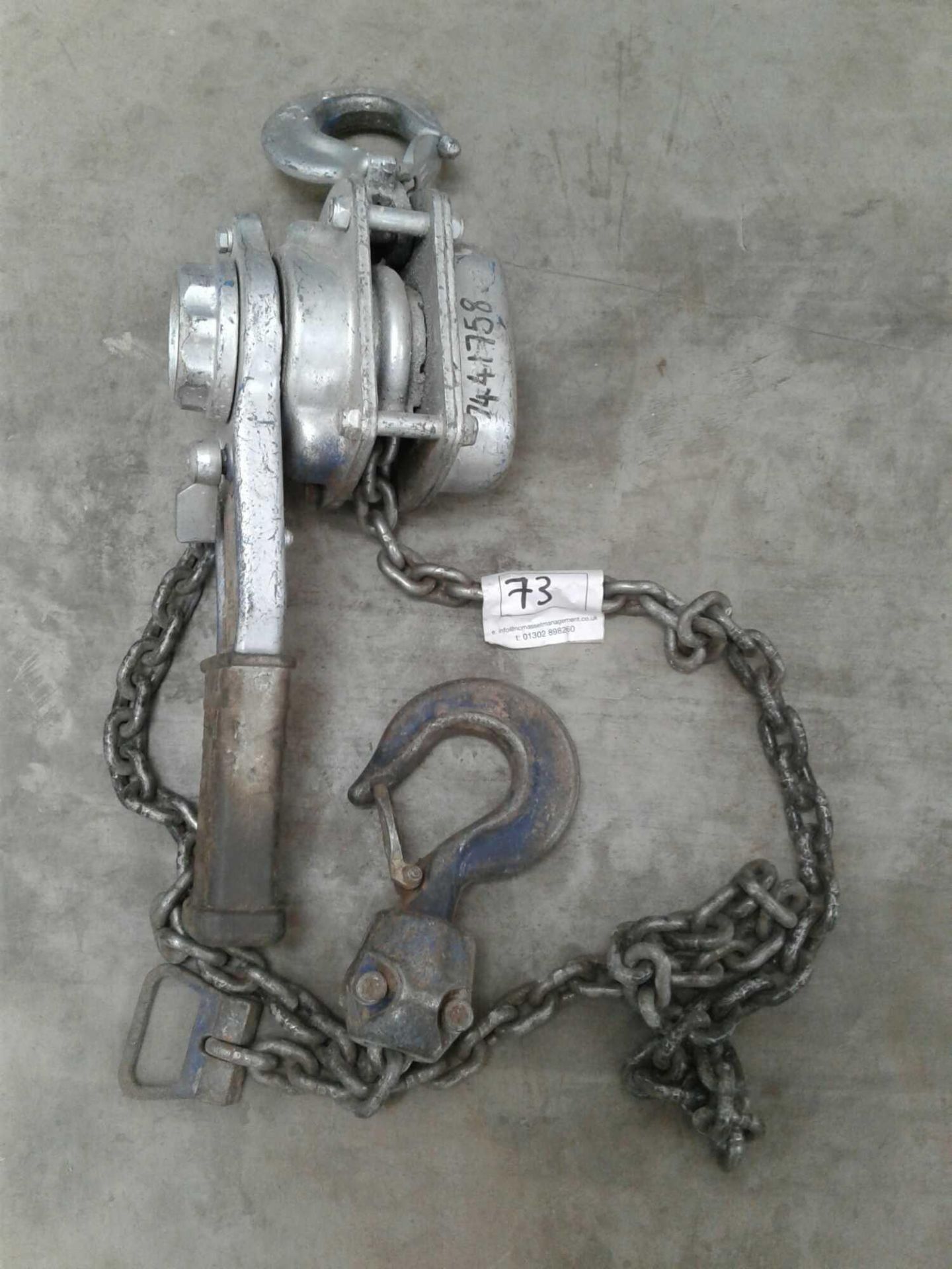 Ratchet chain hoist