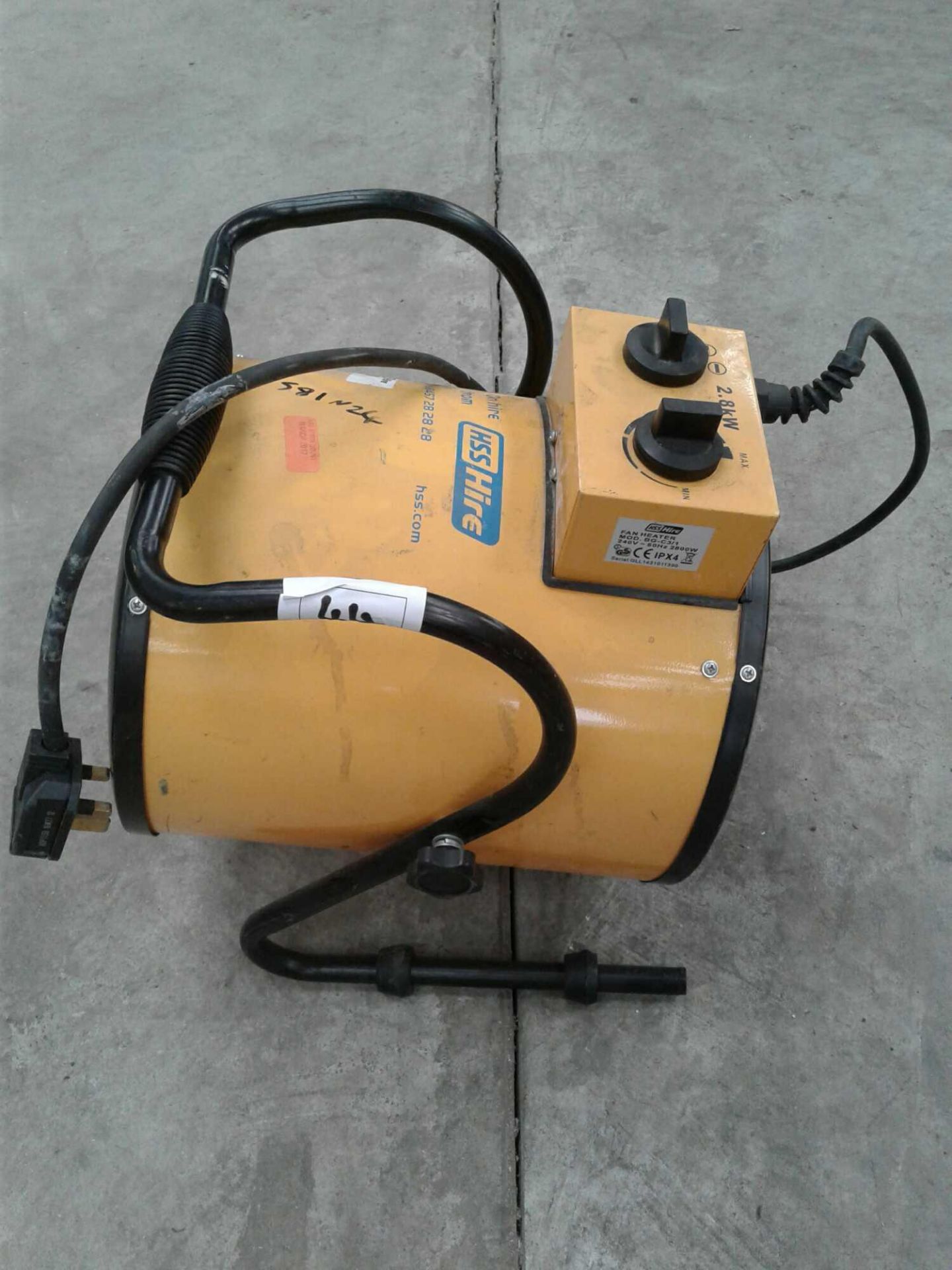 Portable heater 2.8 kW 240v