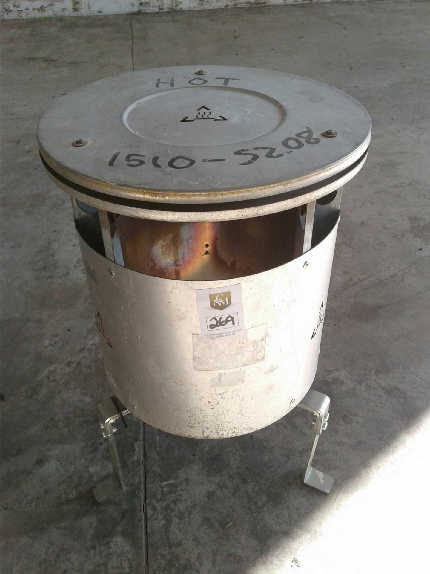 Gas box heater