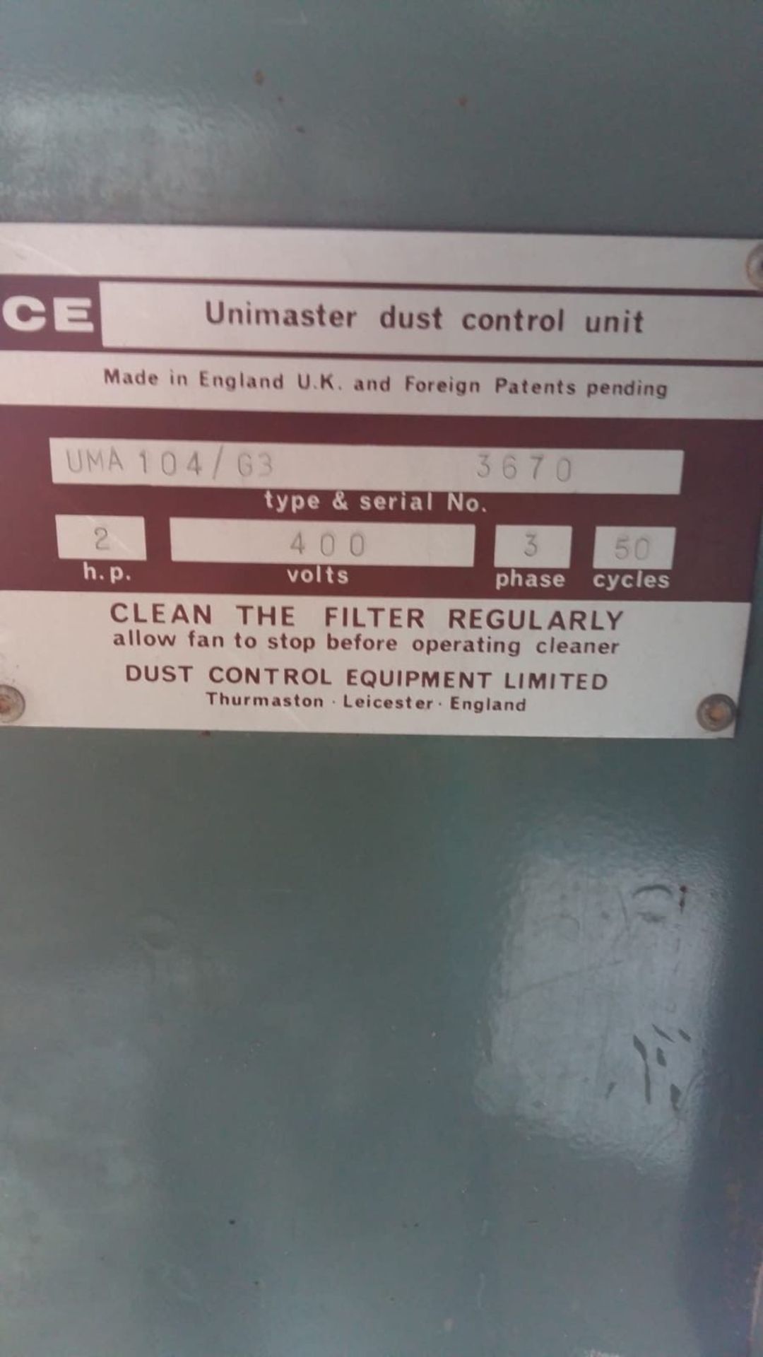 Large Industrial Extractor fan DCE Unimaster - Image 4 of 4