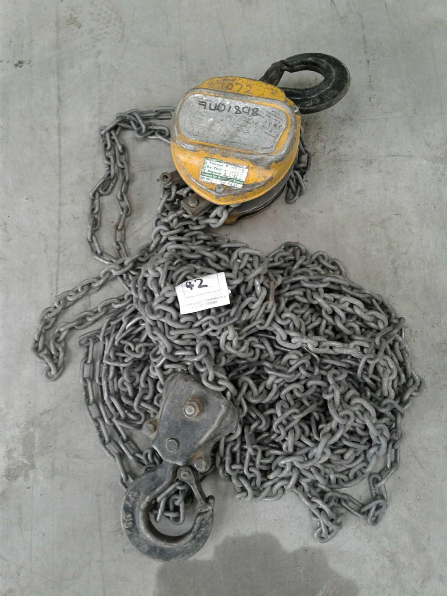 single point chain hoist 1-ton Max