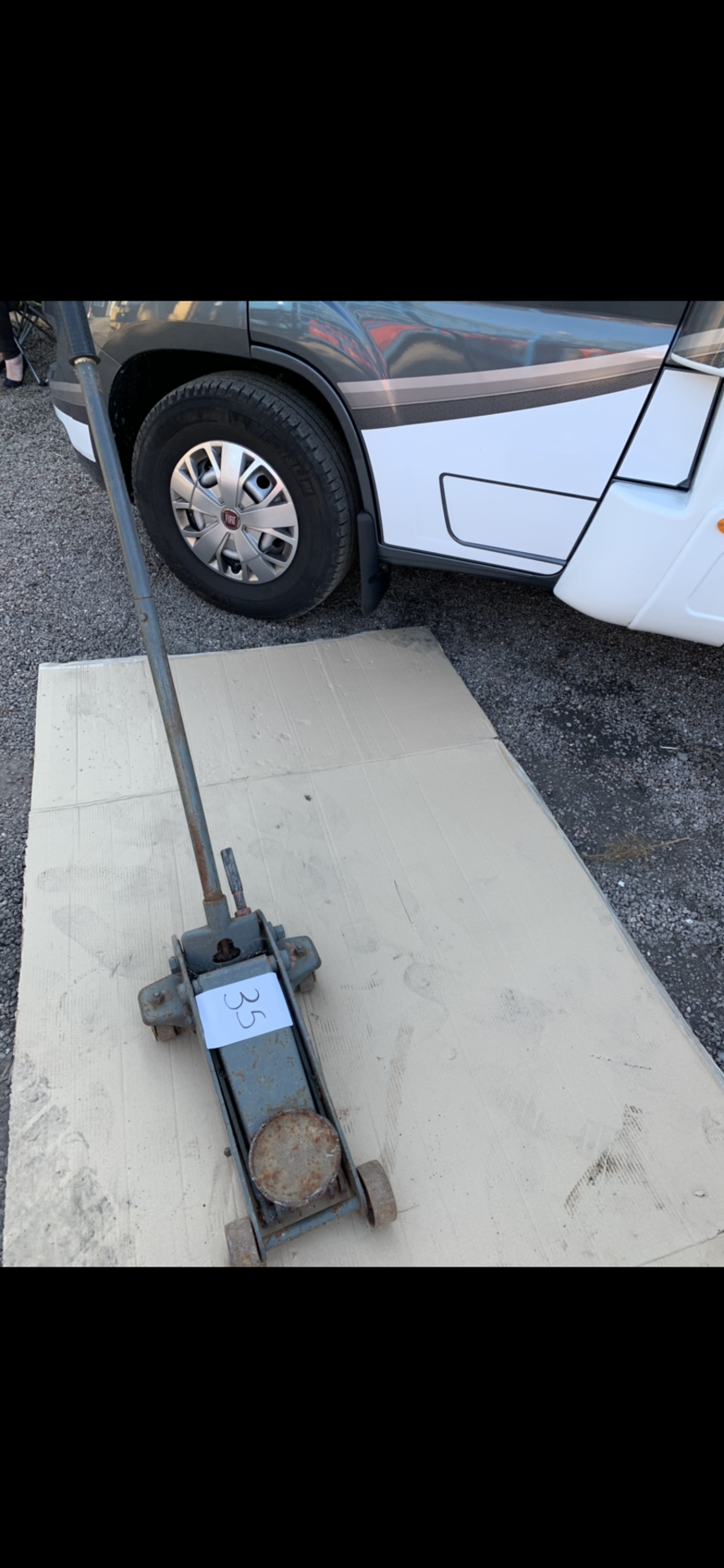 Grey Car Trolley Jack