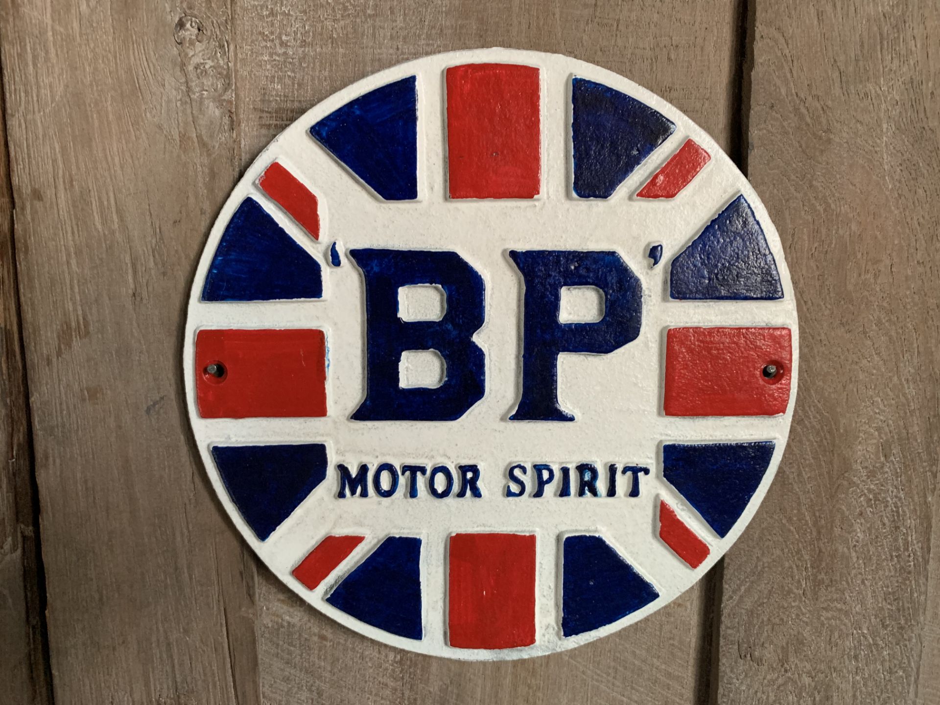 CAST IRON BP SIGN