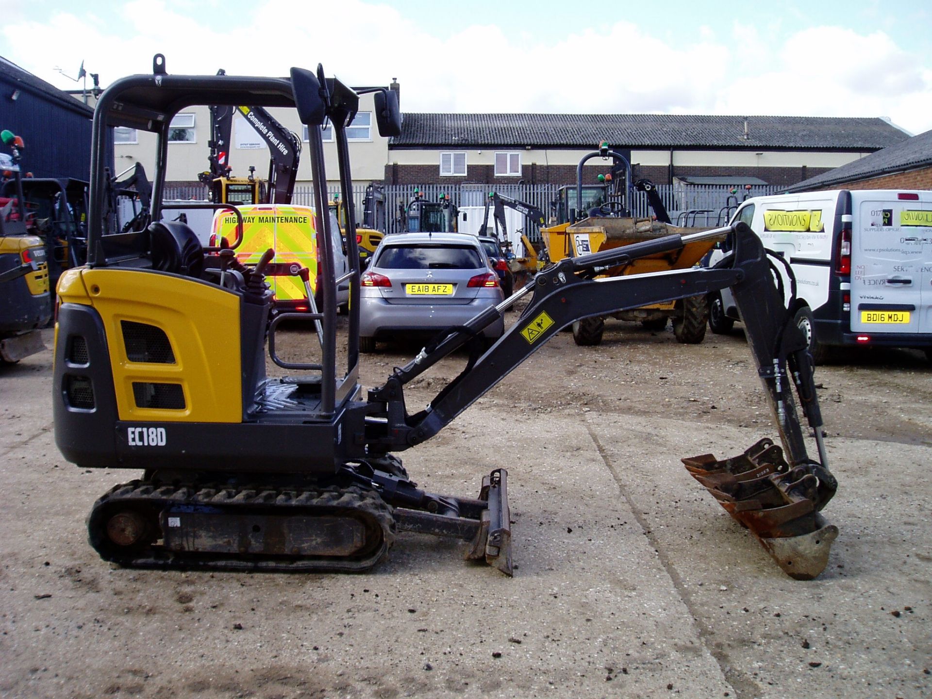 Volvo EC18D 1812Kgs Mini Excavator - Image 5 of 20