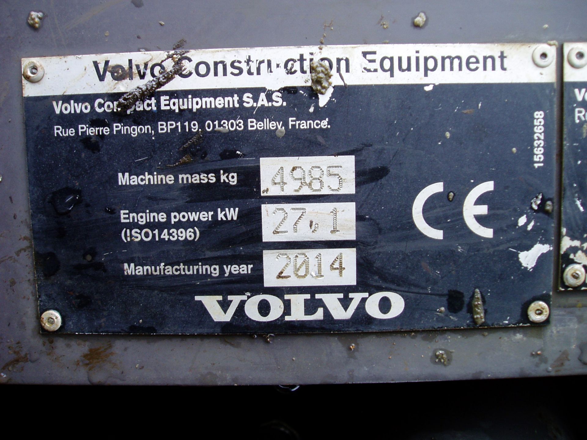 Volvo ECR48C 4850Kgs Reduced Tail Swing Midi Excavator - Image 17 of 22