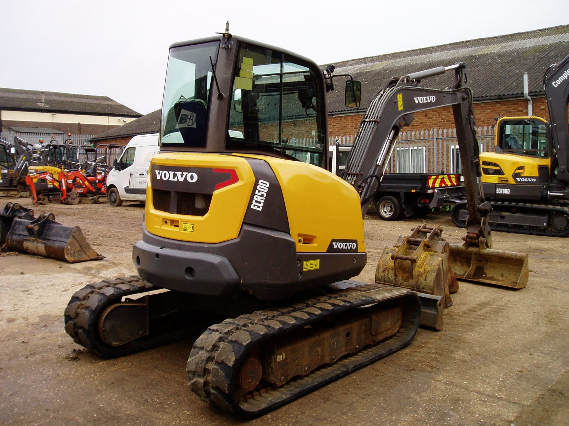 Volvo ECR50D 5150Kgs Reduced Tail Swing Midi Excavator - Image 6 of 24