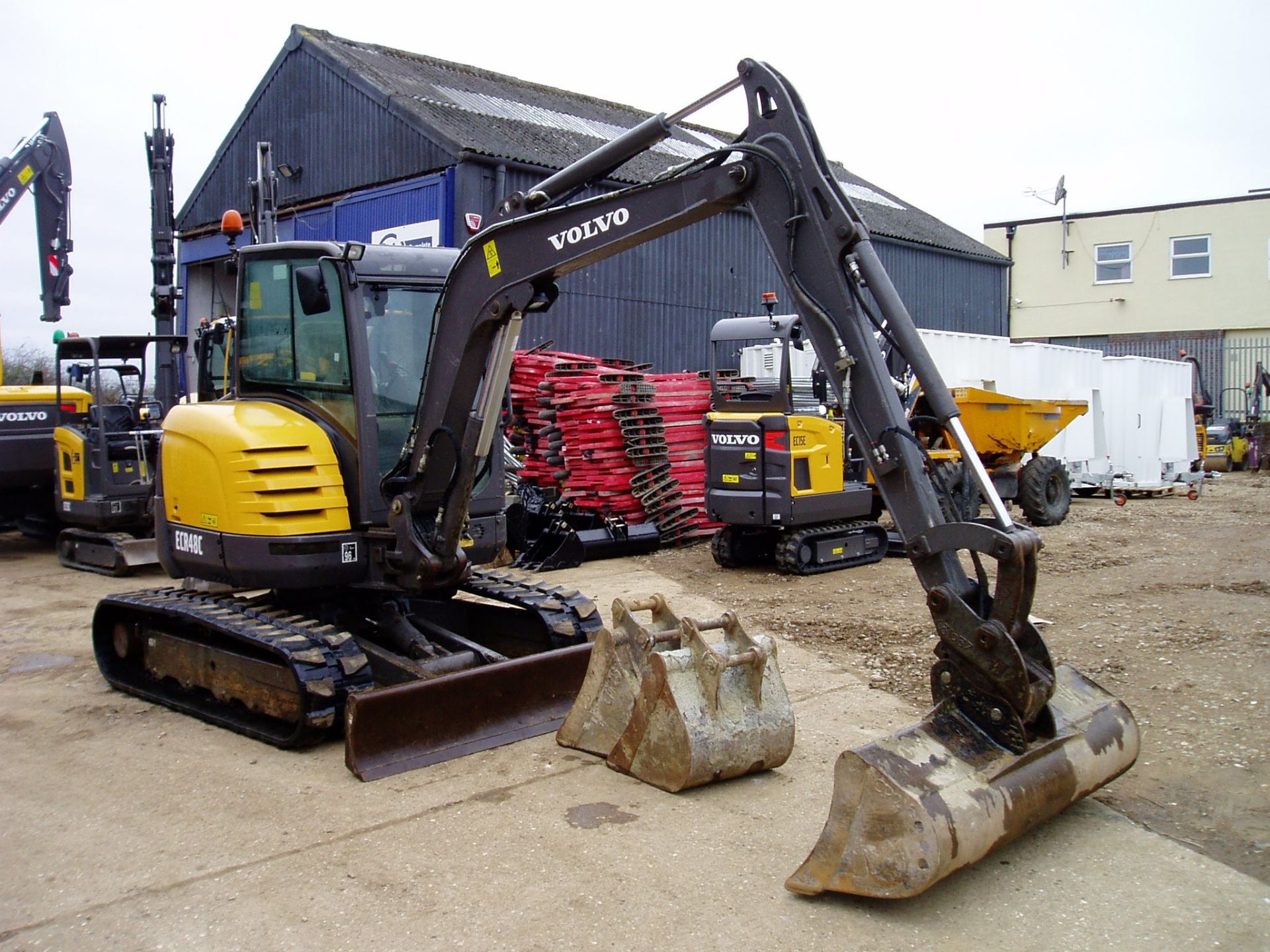 Volvo ECR48C 4850Kgs Reduced Tail Swing Midi Excavator