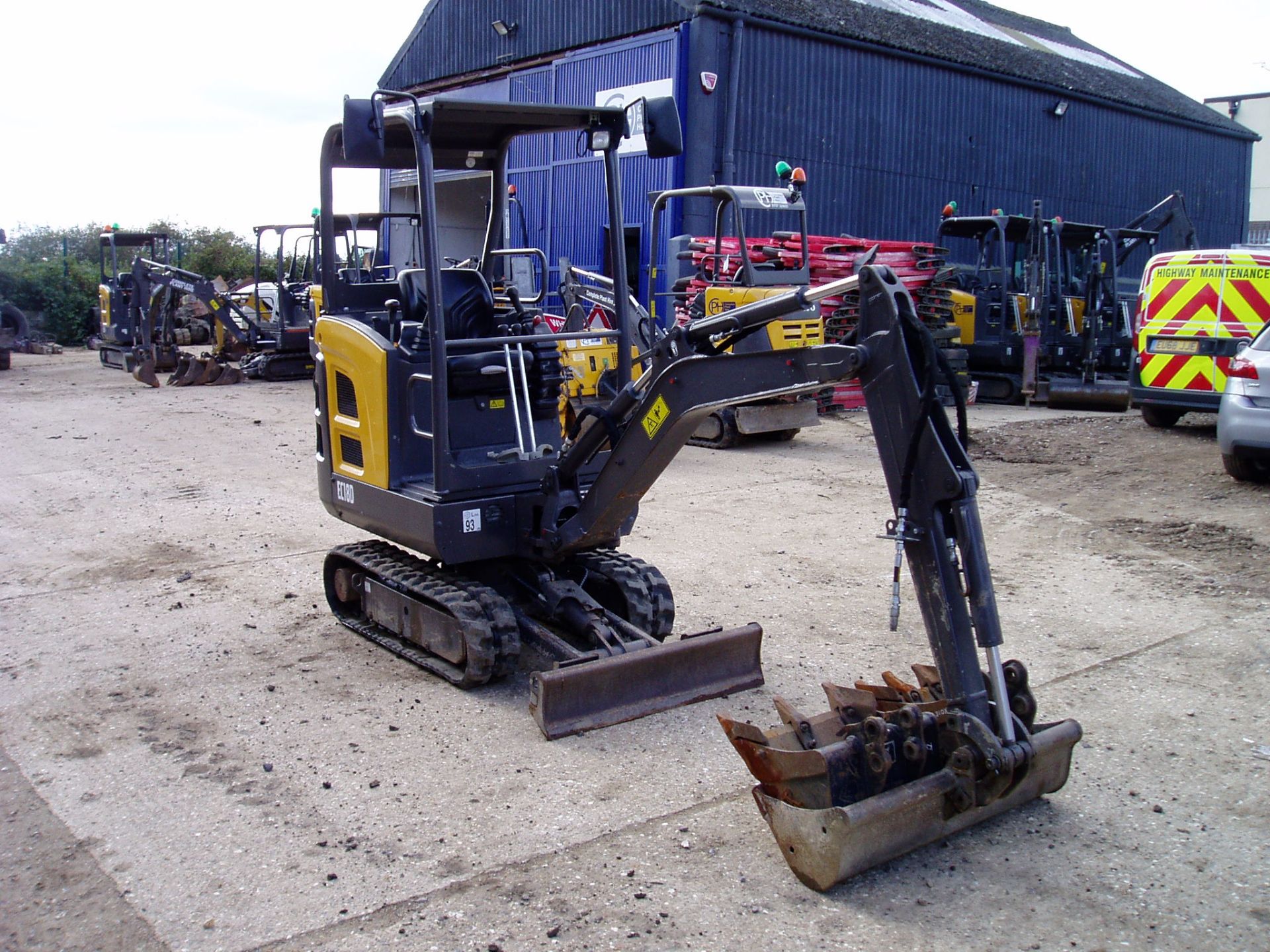 Volvo EC18D 1812Kgs Mini Excavator - Image 4 of 20