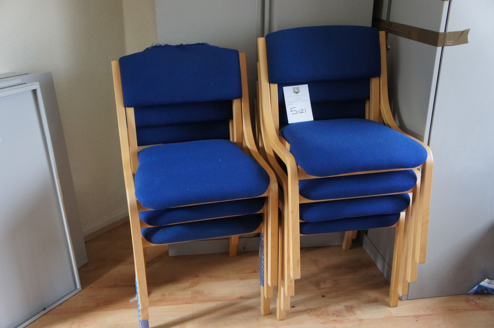 Assortment of Blue Chairs