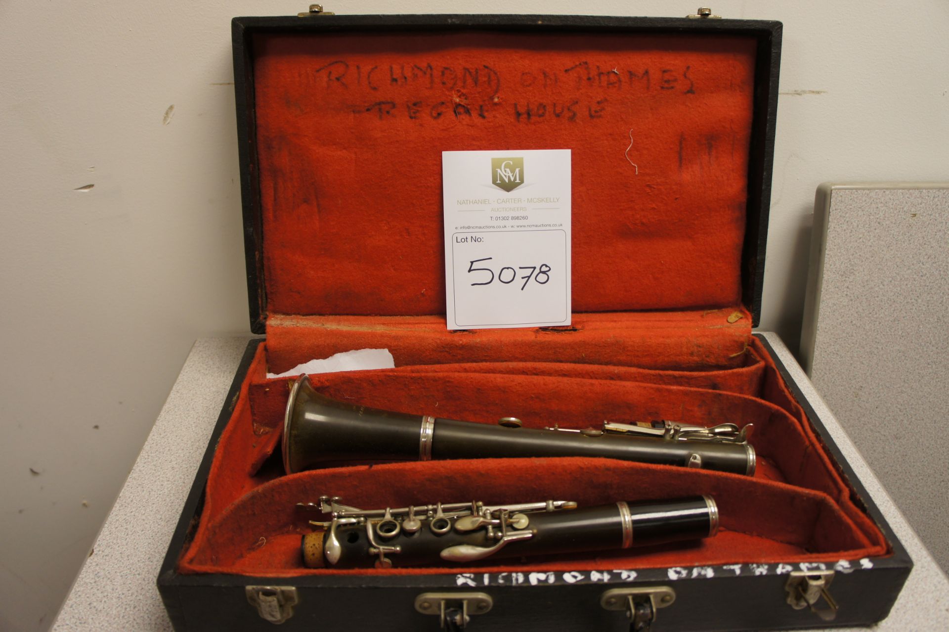 Clarinet in carry case