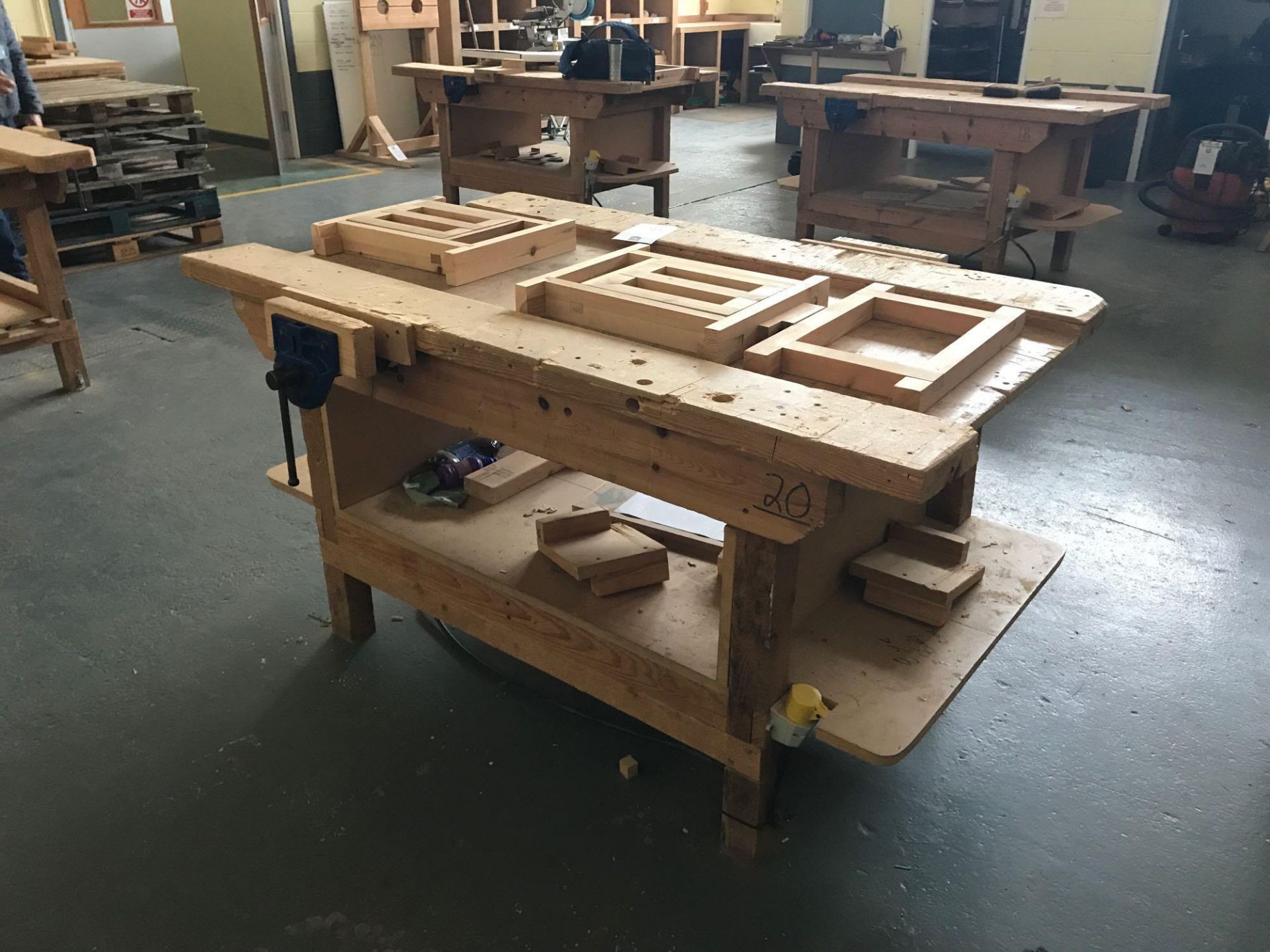 Wooden Carpenters Bench to Include 2x Vices