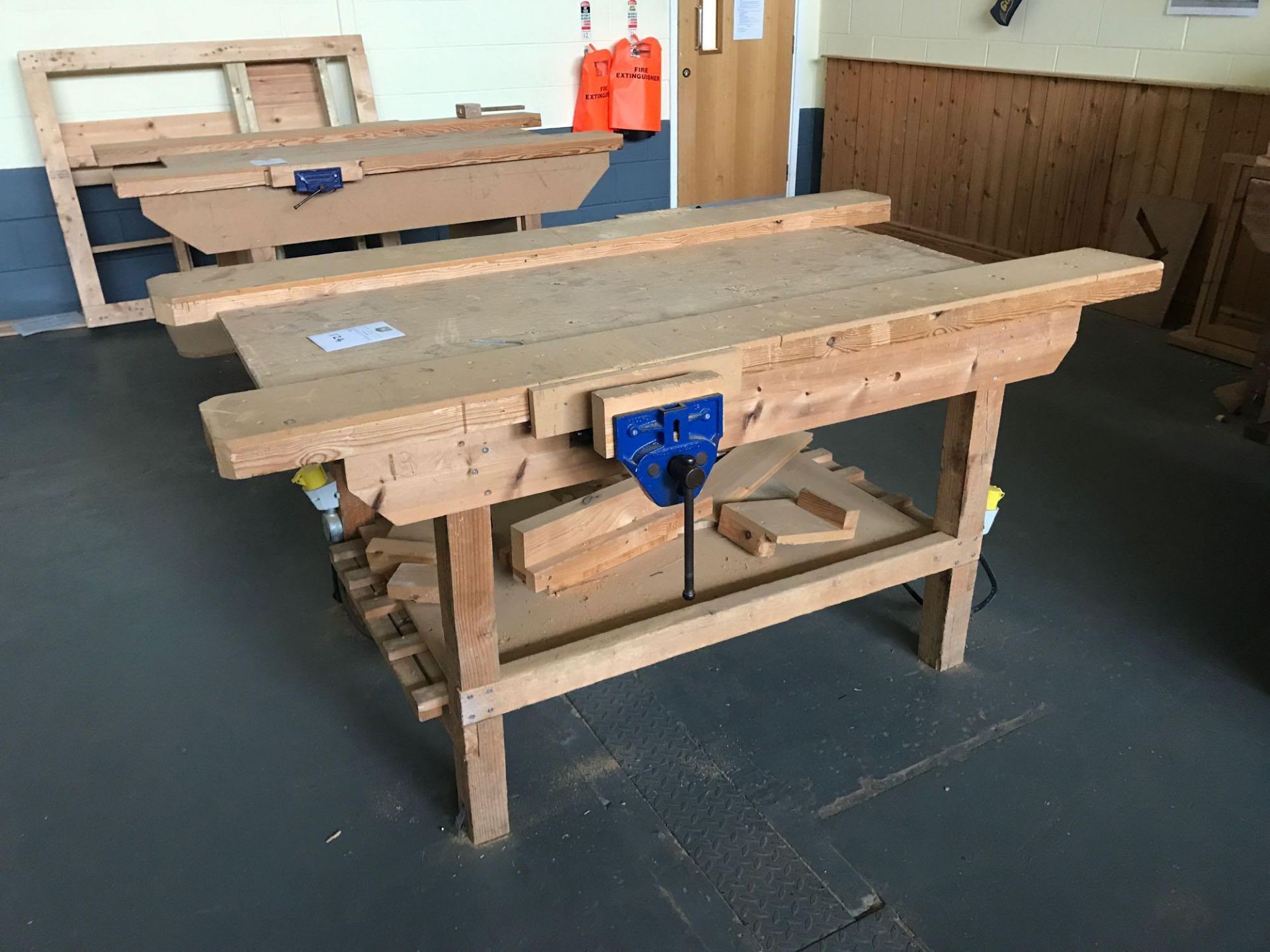 Wooden Carpenters Bench to Include 2x Vices