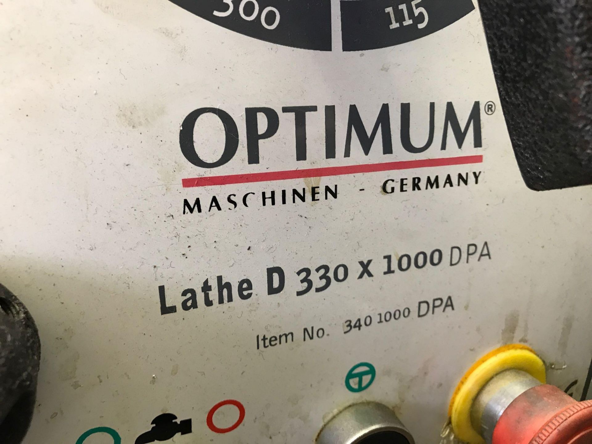 Excel Optimum Lathe 330x1000 DPA - Image 4 of 18