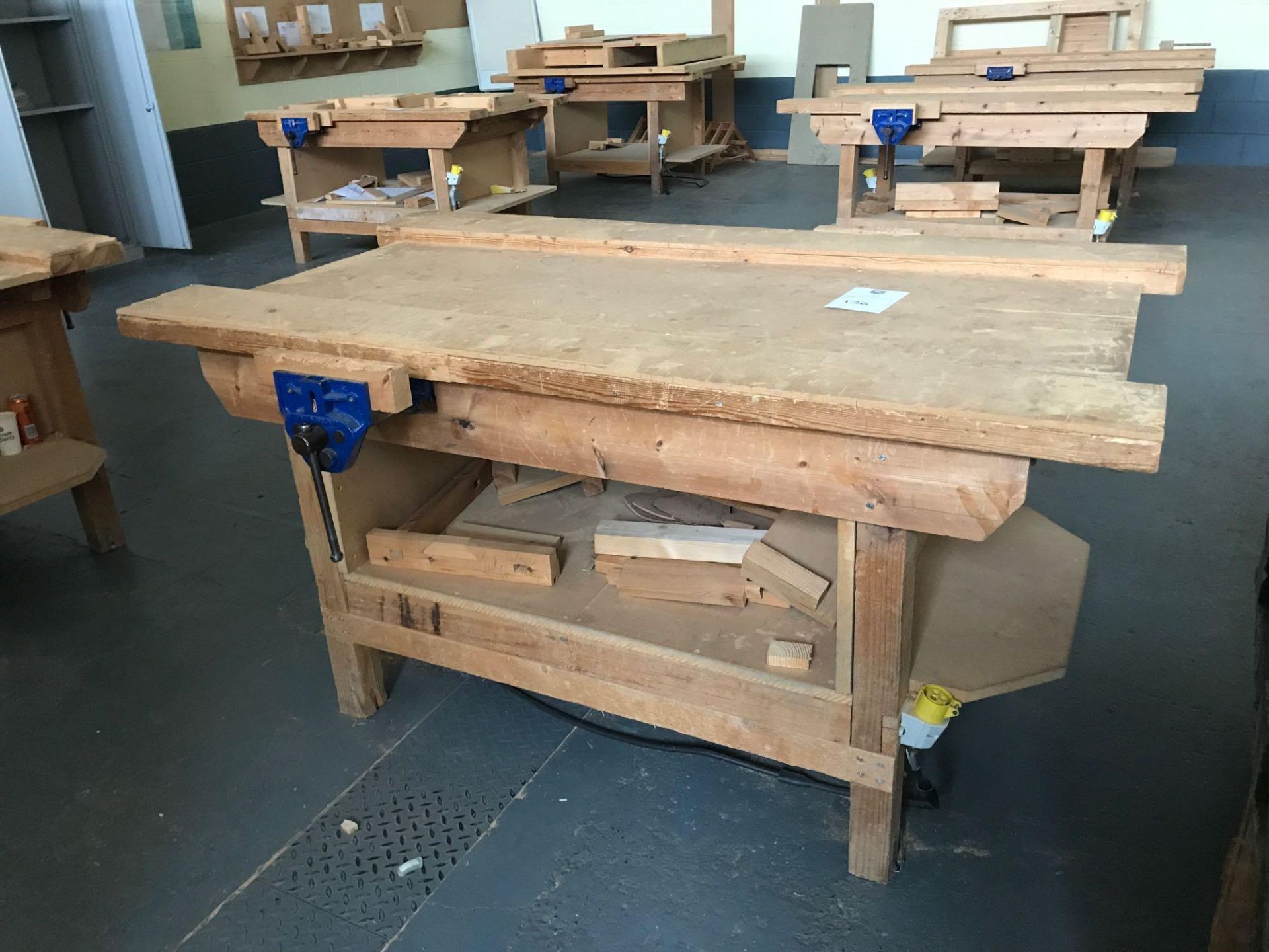 Wooden Carpenters Bench to Include 2x Vices