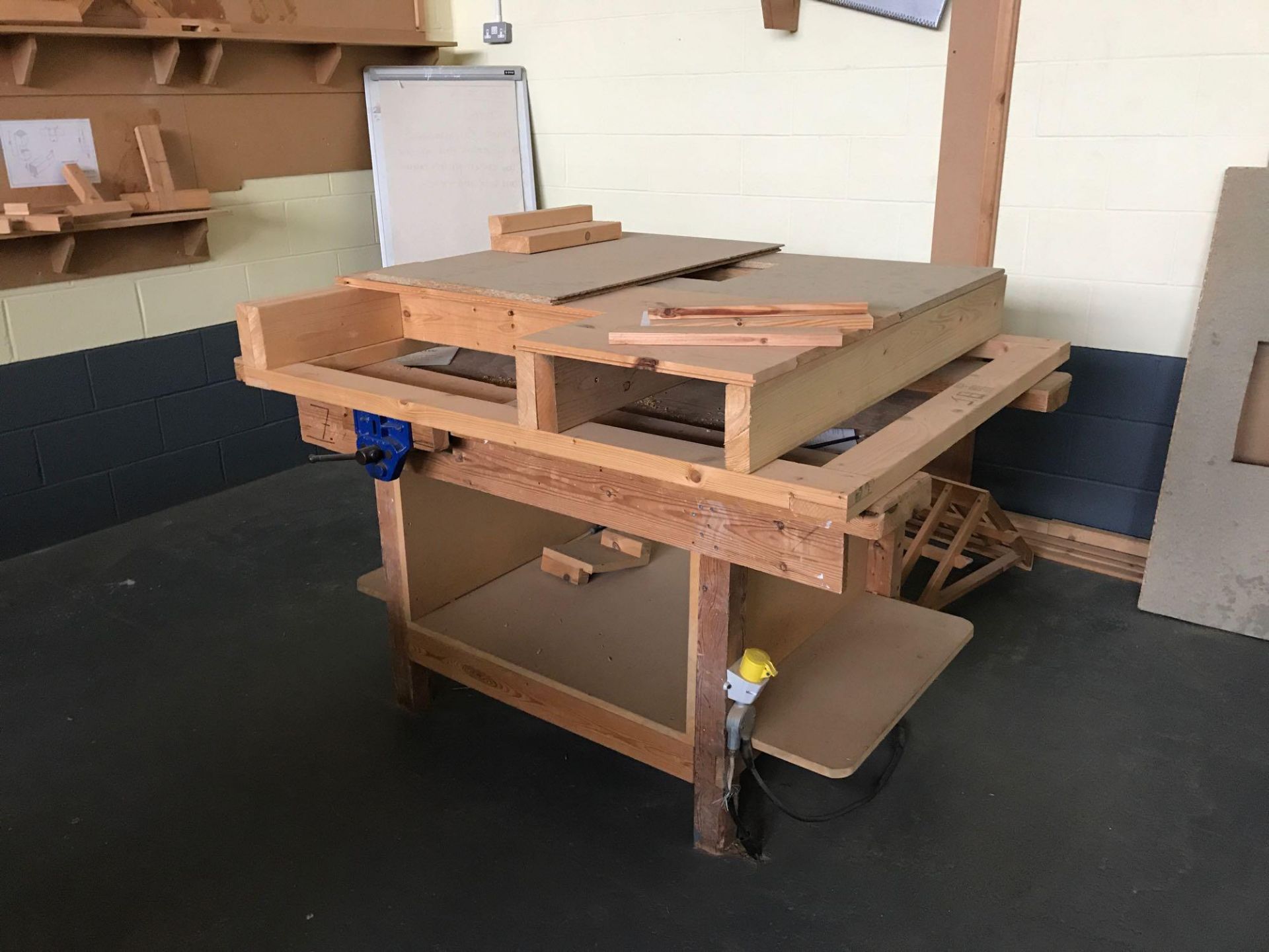 Wooden Carpenters Bench to Include 2x Vices