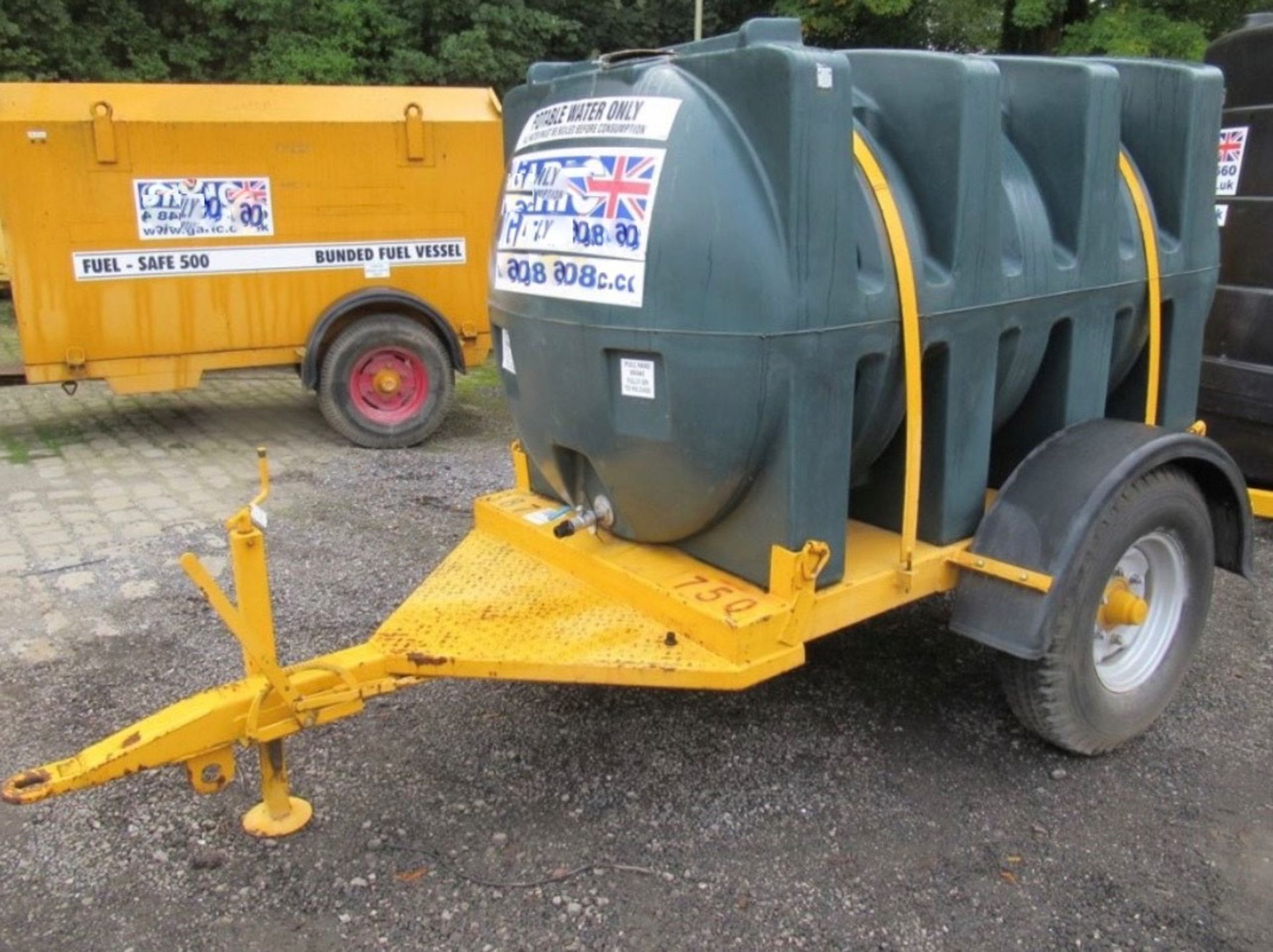 500 Gallon Towable Water Bowser Trailer - Image 3 of 3