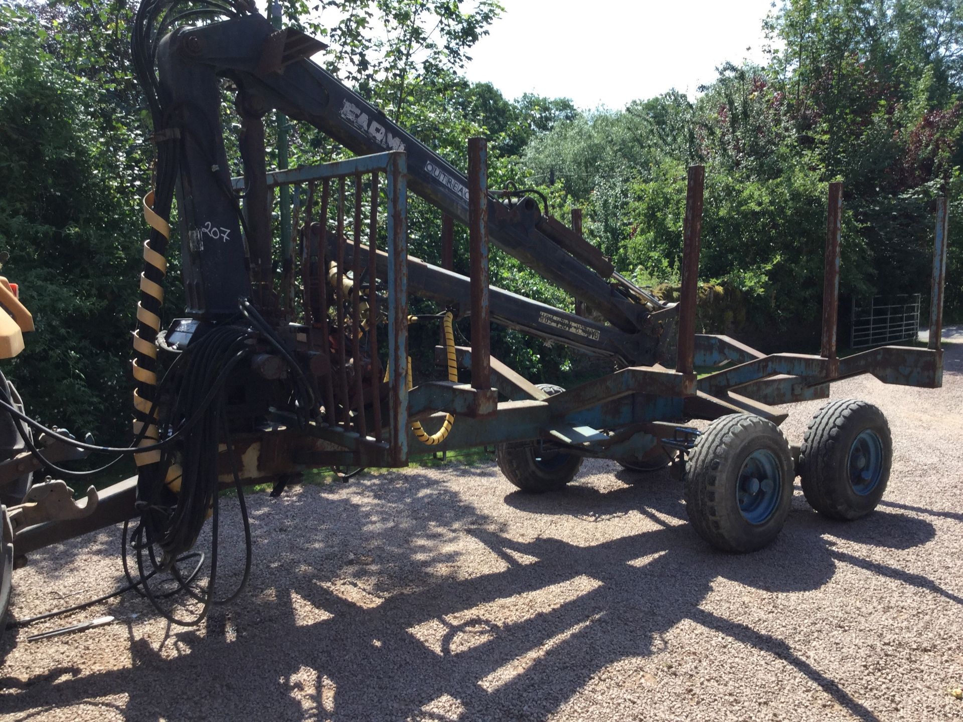 8 to 10 Ton Log Timber Forest Trailer