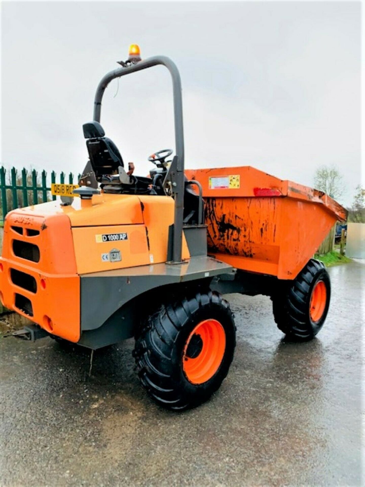 Ausa D1000 AP 10 Tonne Straight Tip Dumper - Image 4 of 12