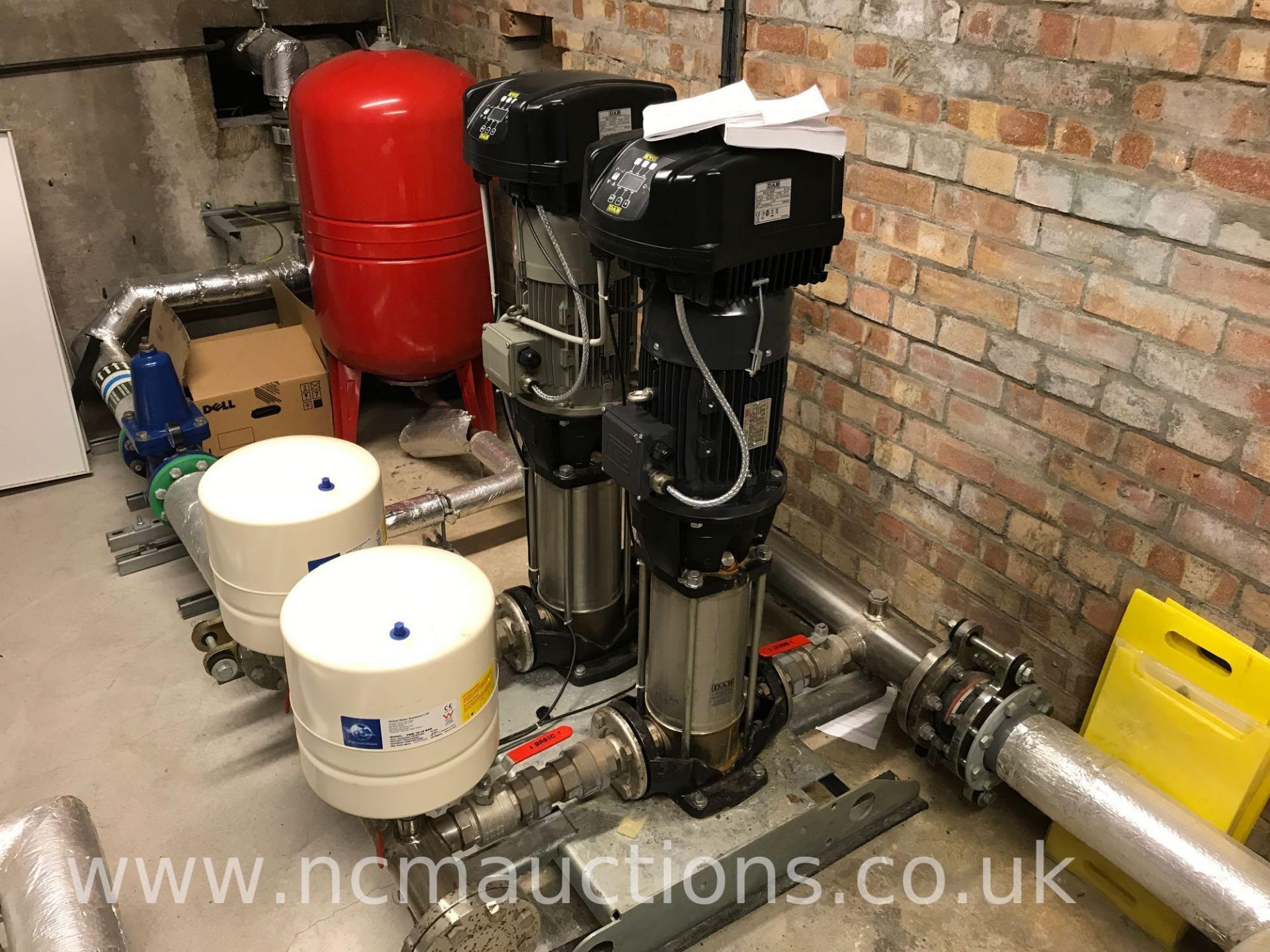 Contents of water pumping room, to include 2x DAB multistage centrifugal pumps - Image 2 of 5