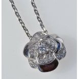 Chanel Camelia Diamond Flower Necklace