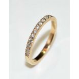 Tiffany and Co half Diamond Eternity Ring