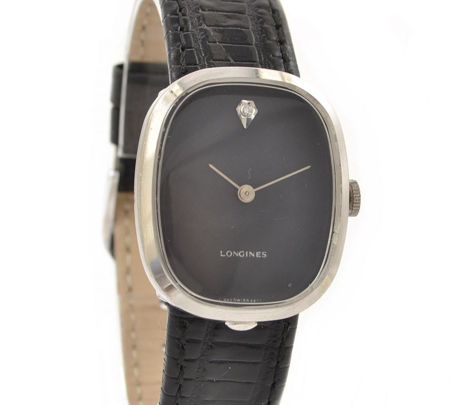 Vintage Longines Classic Stainless Steel Hand Wind Ladies Watch