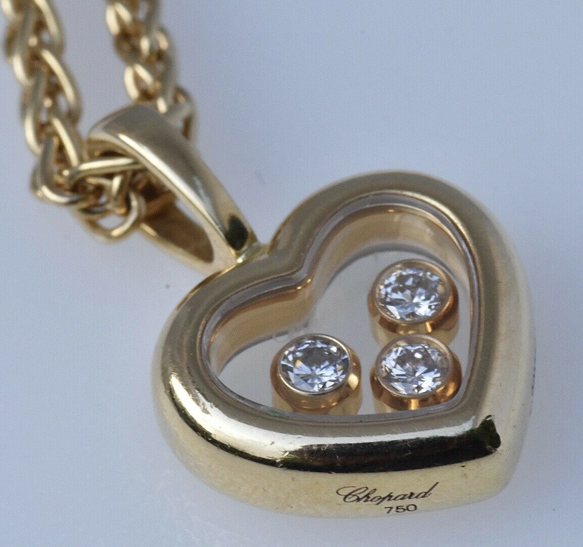 Chopard "Happy Diamonds" Pendant Heart Necklace - Image 2 of 7