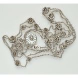 George Jensen Daisy Enamal Necklace