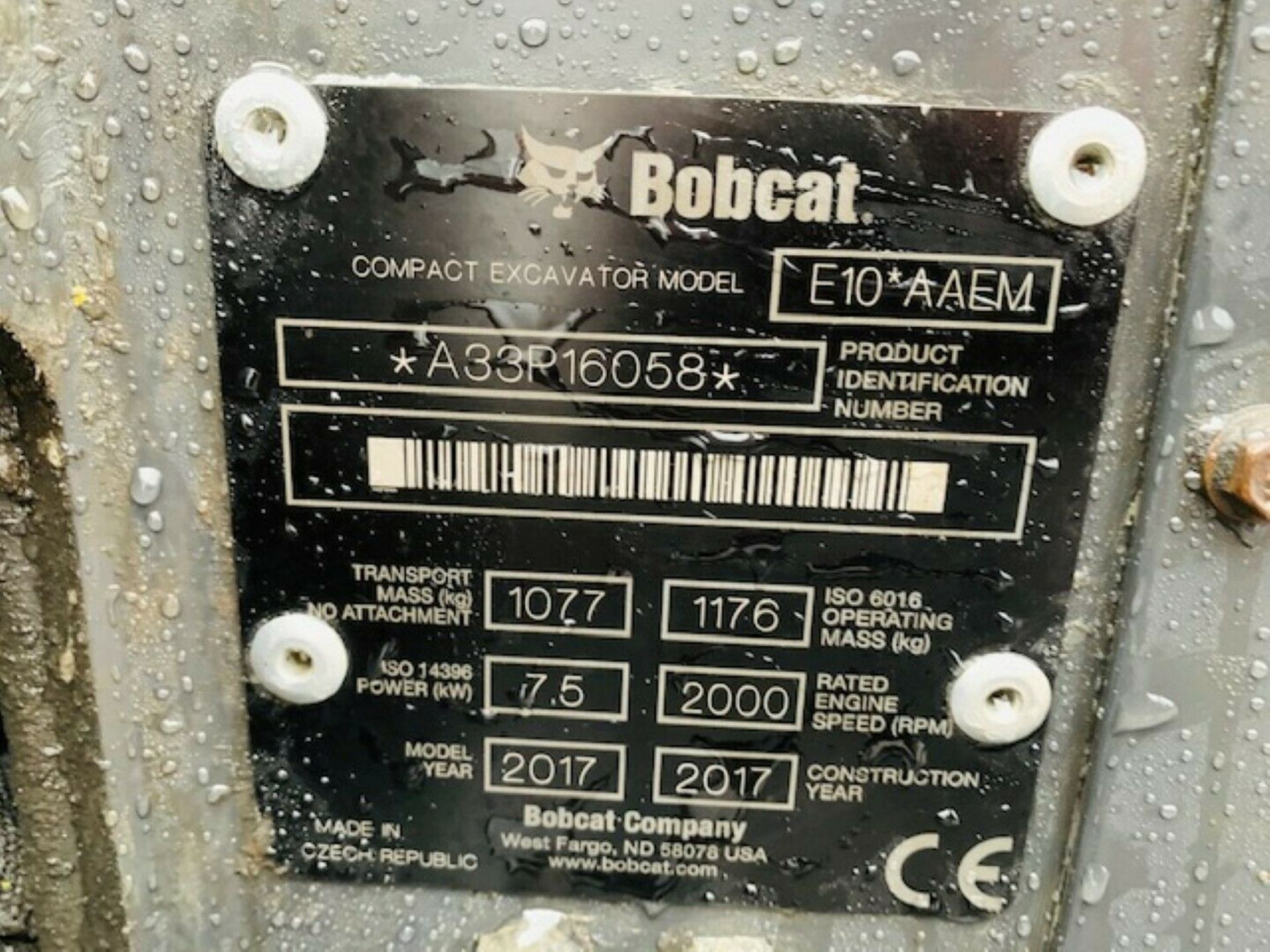 Bobcat E10 2017 - Image 12 of 12