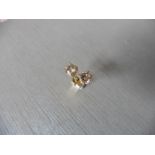 0.75ct Solitaire diamond stud earrings set with brilliant cut diamonds