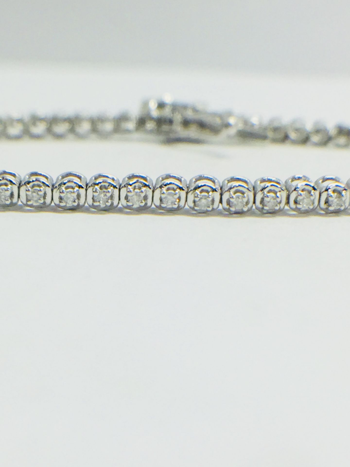 9CT White Gold Diamond Bracelet - Image 2 of 5