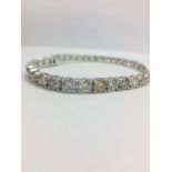 18ct White Gold Diamond Tennis Bracelet