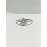 1ct Platinum Diamond Solitaire Ring