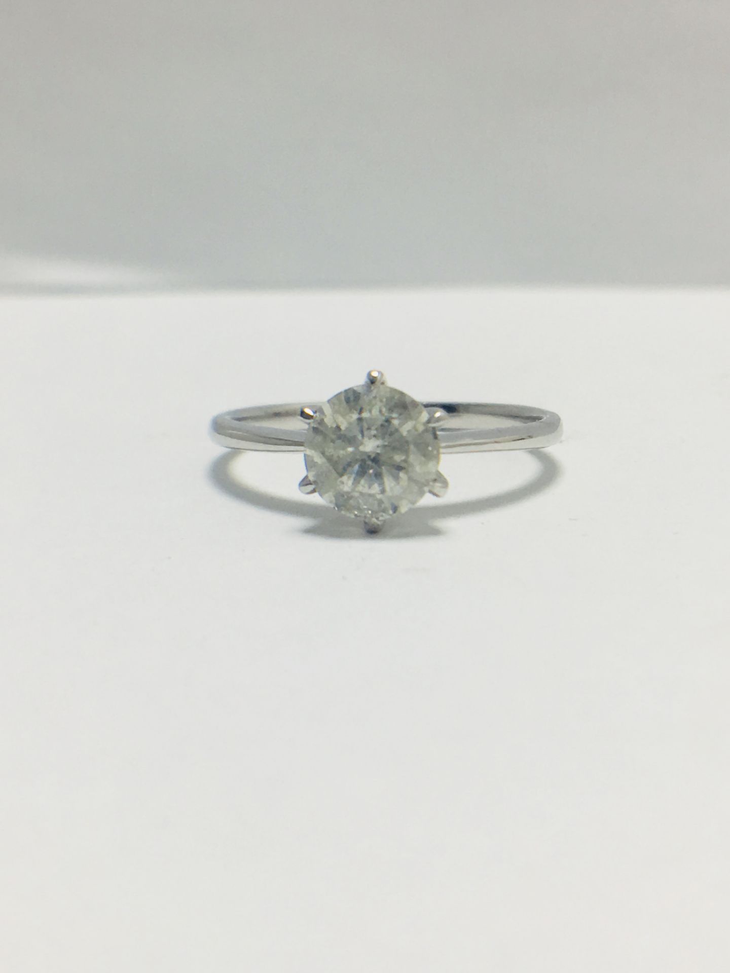 1ct Platinum Diamond Solitaire Ring